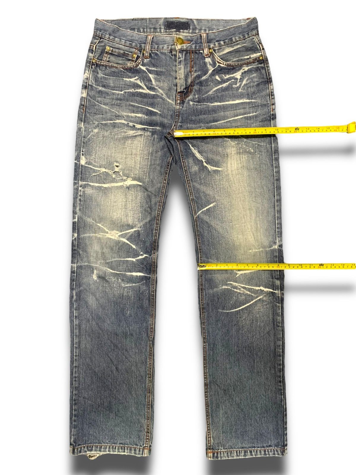 Japanese Brand Vintage 90s Distressed Kaihara Jeans Size US 33 - 11 Thumbnail