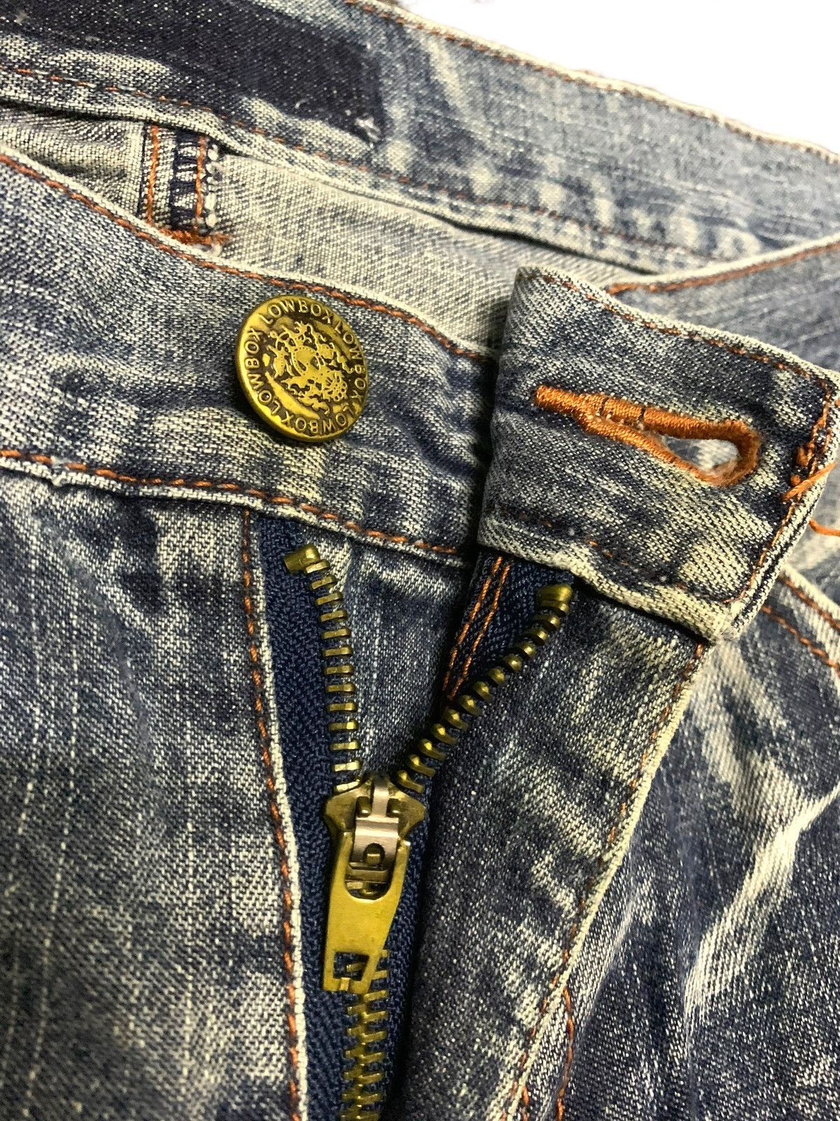 Japanese Brand Vintage 90s Distressed Kaihara Jeans Size US 33 - 6 Thumbnail