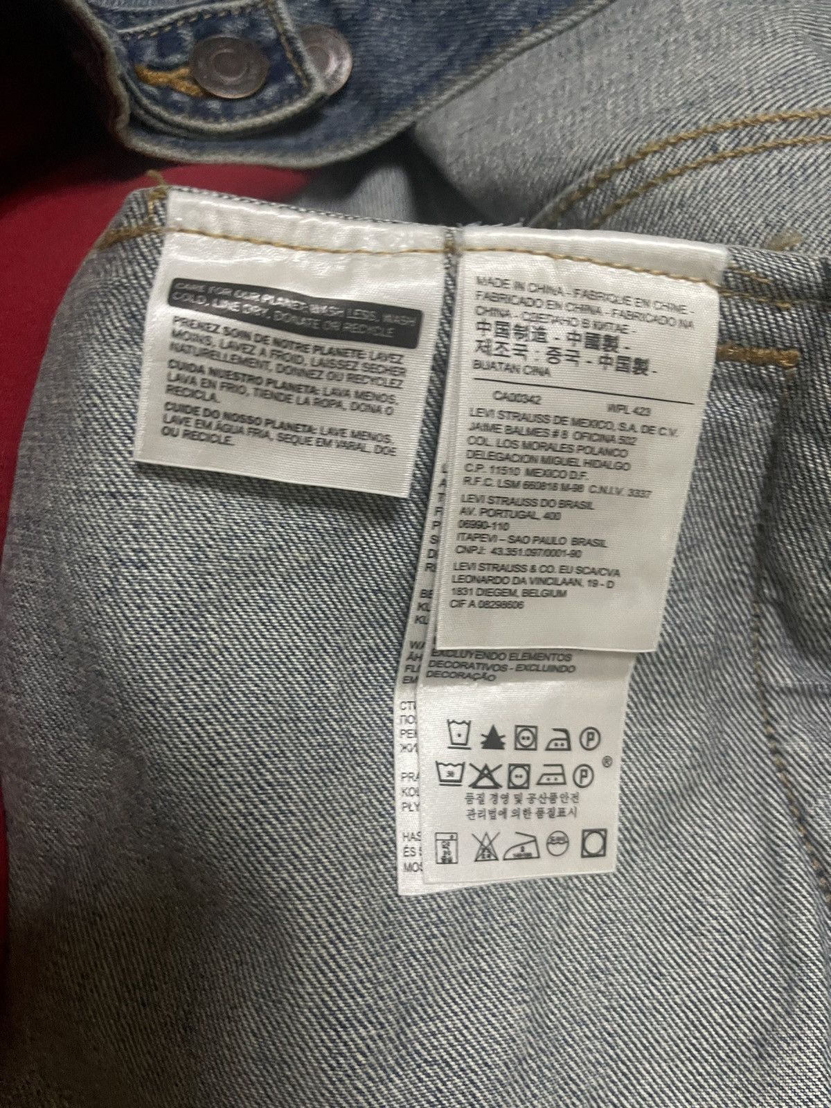 Levi's × Supreme Supreme Levi's fleece hooded denim jacket Size US XL / EU 56 / 4 - 5 Thumbnail