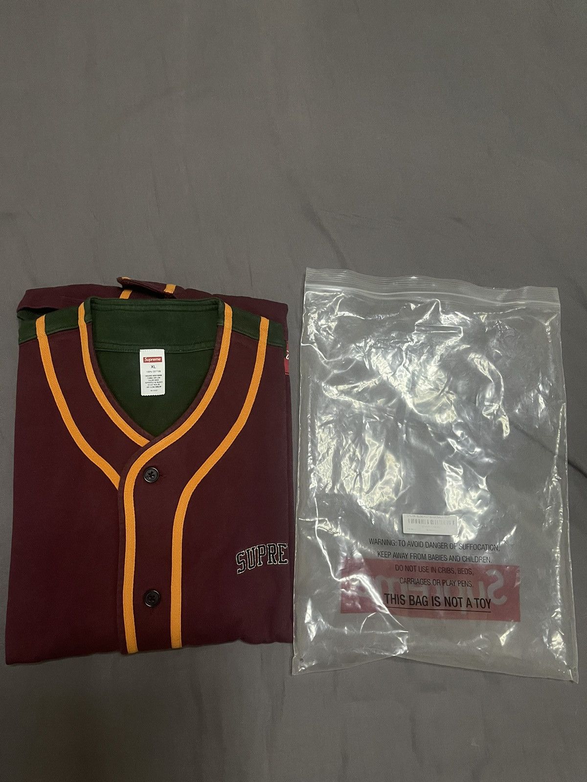 Supreme Supreme color blocked baseball top Jersey Size US XL / EU 56 / 4 - 8 Thumbnail