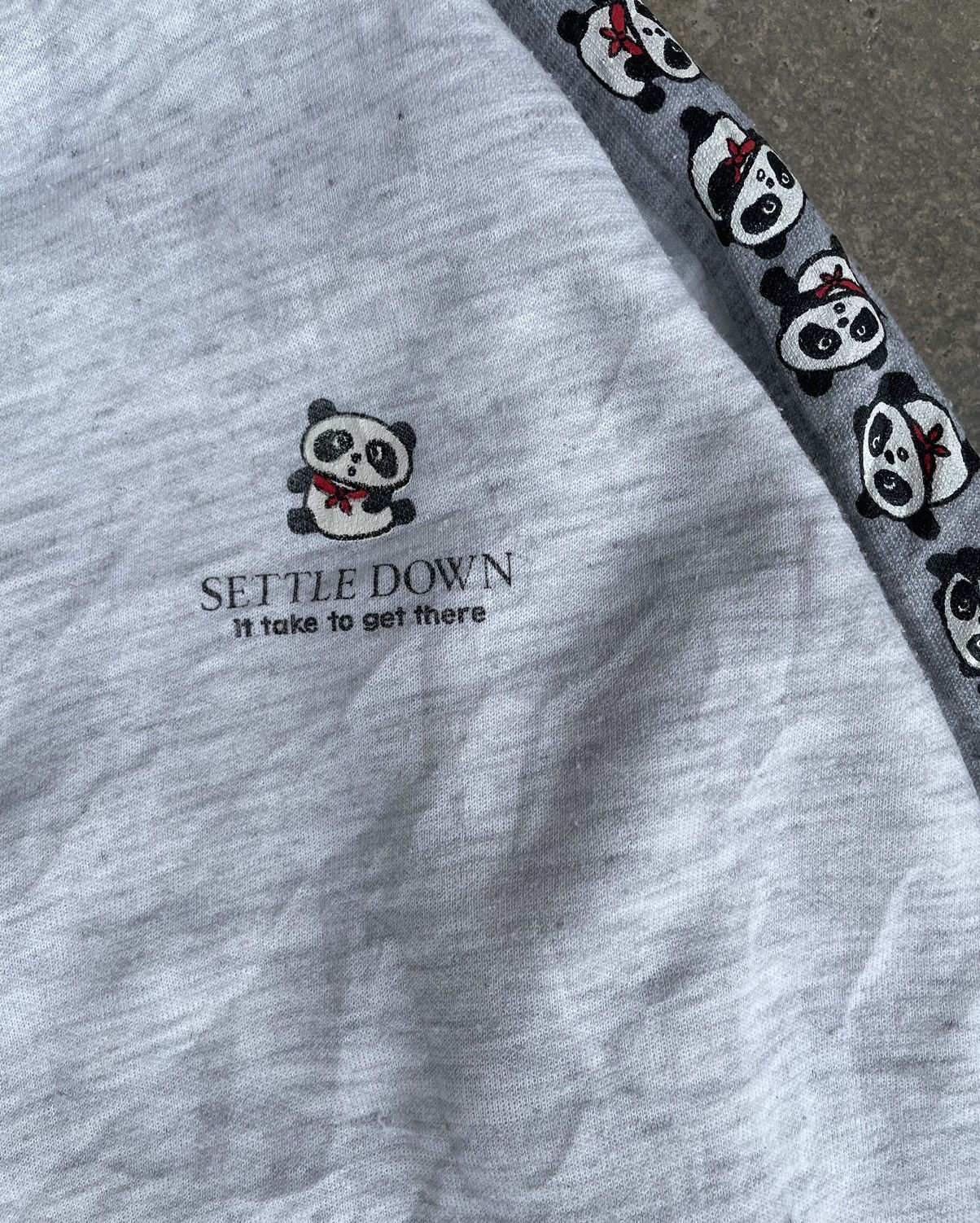 Japanese Brand × Vintage DREAM PANDA SIDE TAPE SWEATSHIRT Size US L / EU 52-54 / 3 - 4 Thumbnail