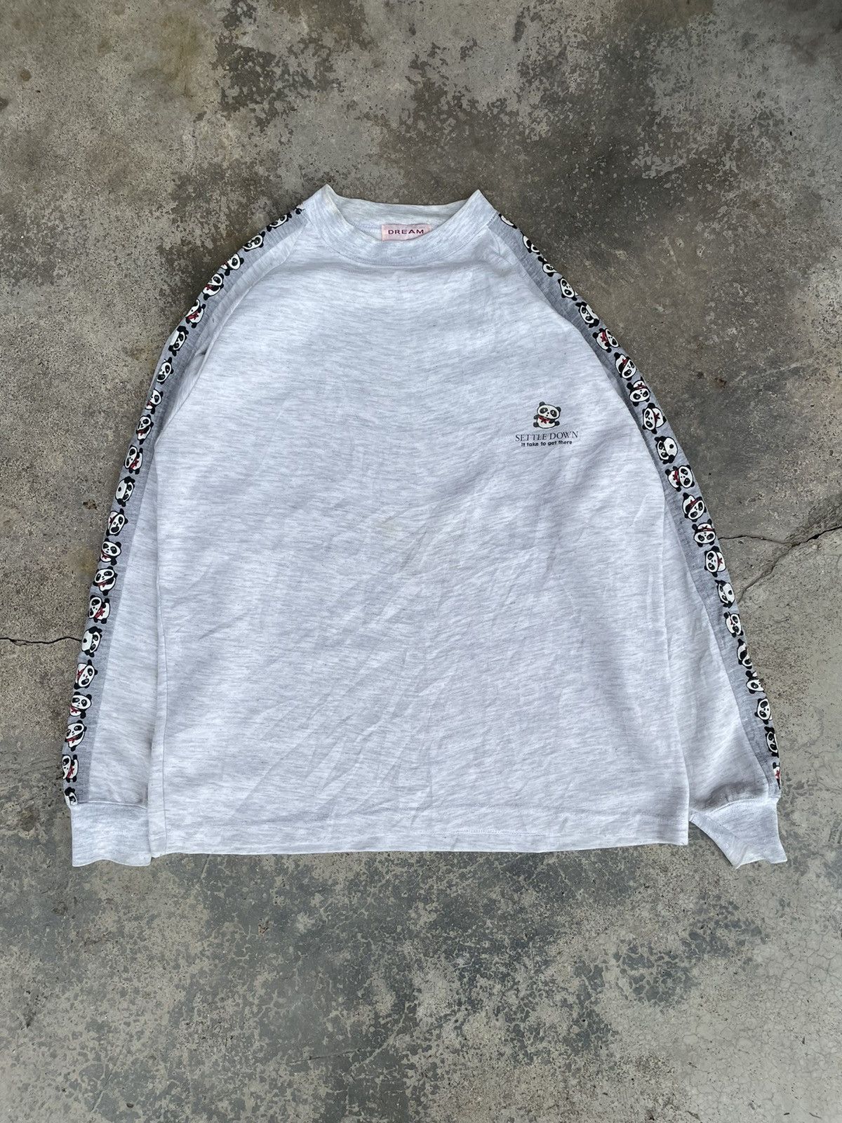 Japanese Brand × Vintage DREAM PANDA SIDE TAPE SWEATSHIRT Size US L / EU 52-54 / 3 - 1 Thumbnail