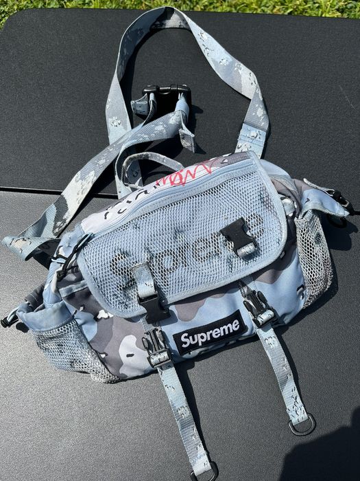 Supreme Small Shoulder Bag (SS20) Blue Chocolate Chip Camo