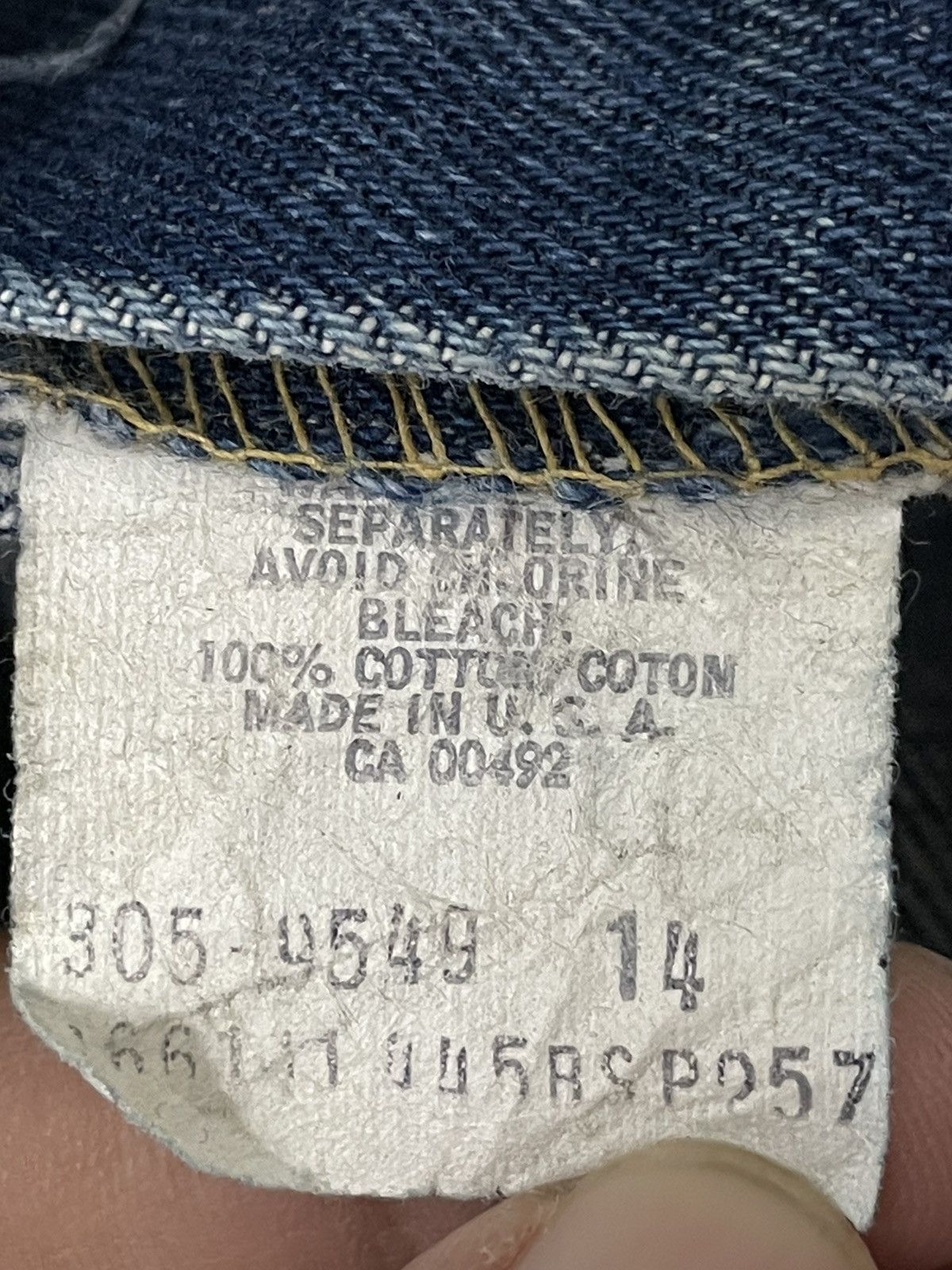 Lee Made In Usa Lee Rider Denim Jeans Size US 30 / EU 46 - 13 Thumbnail