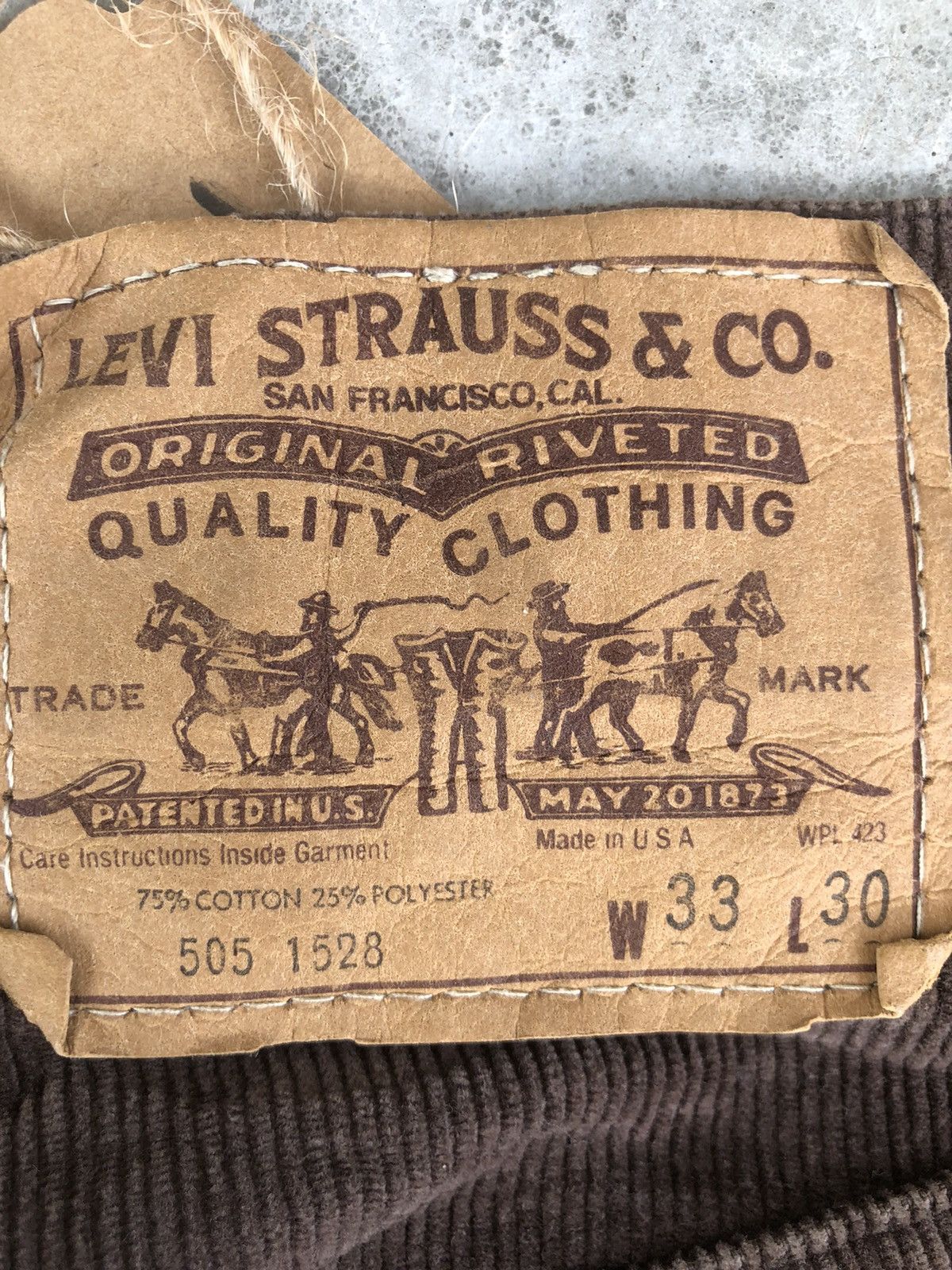 Levi's Vintage 80’s Levi’s Corduroy Pants 505 Size US 32 / EU 48 - 15 Thumbnail