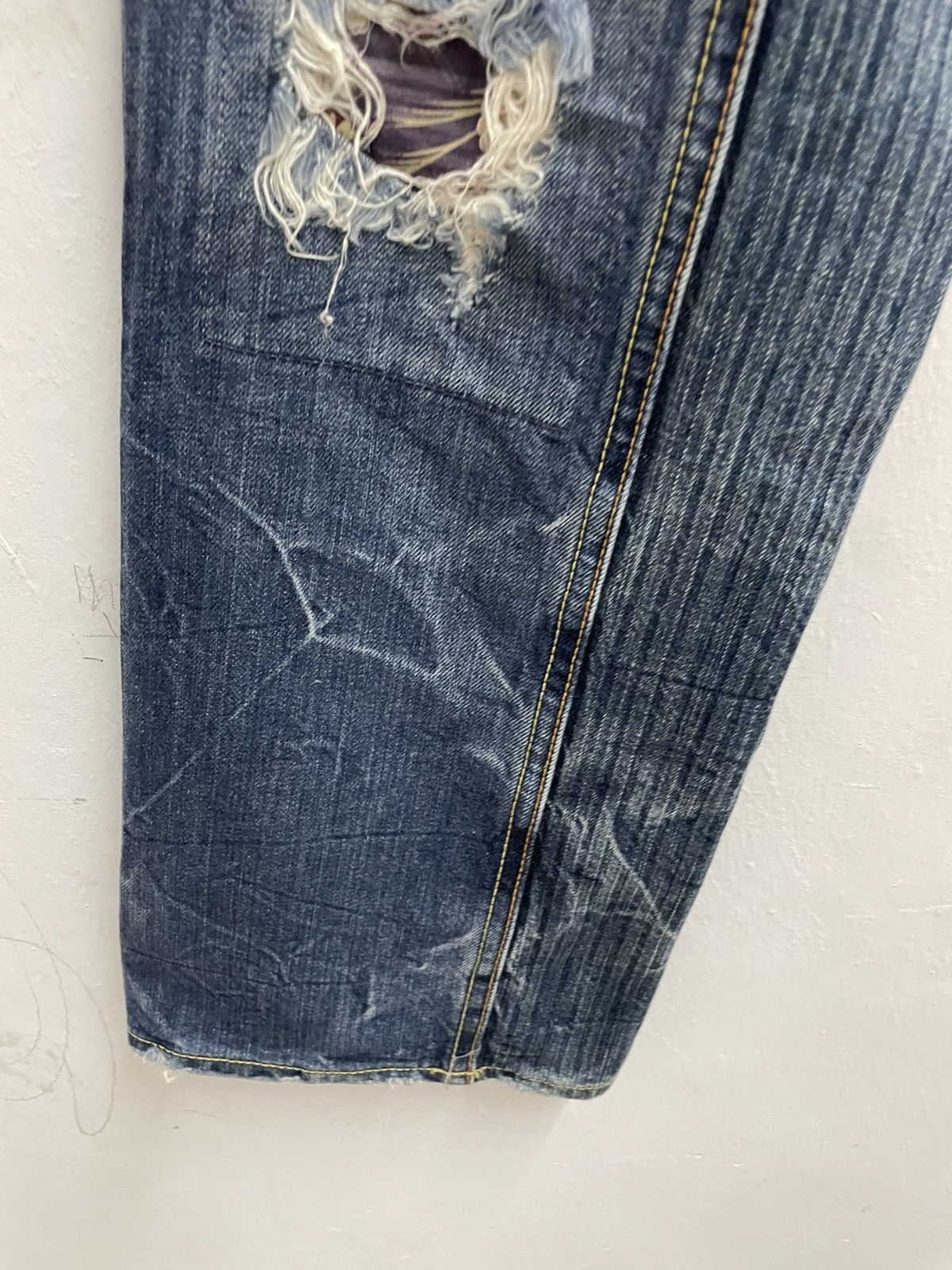Eternal Eternal Denim Boro Sashiko Patchwork Jeans Made in Japan Size US 30 / EU 46 - 6 Thumbnail
