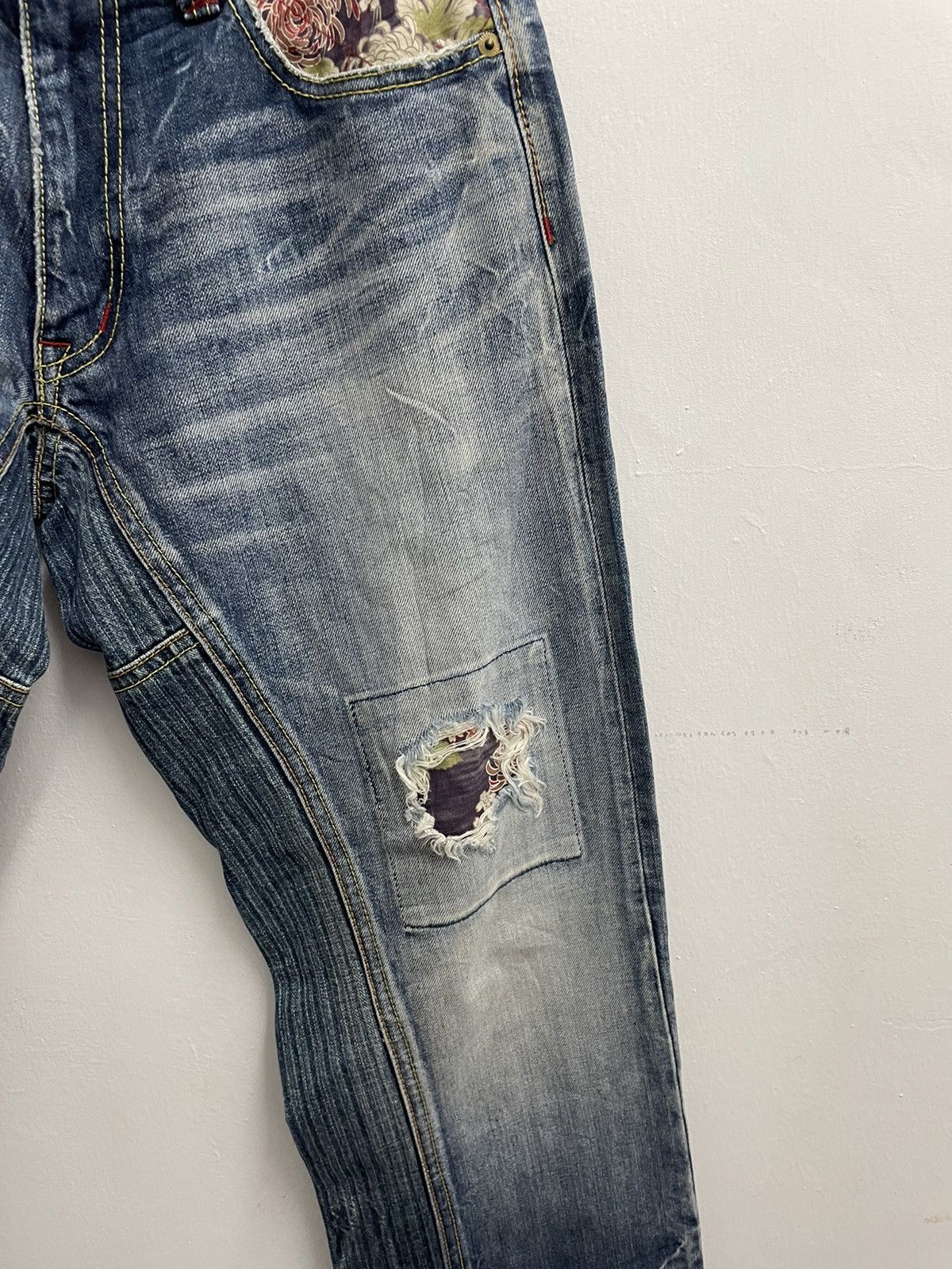 Eternal Eternal Denim Boro Sashiko Patchwork Jeans Made in Japan Size US 30 / EU 46 - 4 Thumbnail