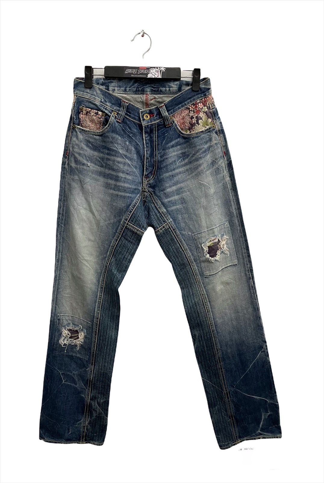 Eternal Eternal Denim Boro Sashiko Patchwork Jeans Made in Japan Size US 30 / EU 46 - 1 Thumbnail