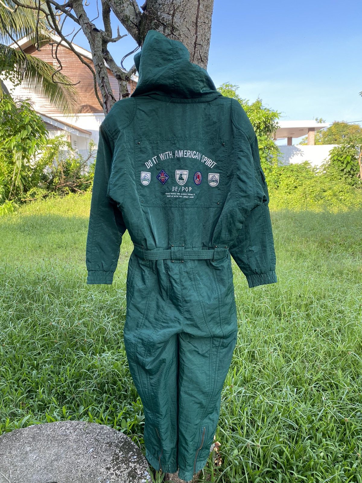 Post Overalls OFFER🔥Vintage Be! Pop Coverall Jumpsuit Patchwork Size US 34 / EU 50 - 1 Thumbnail