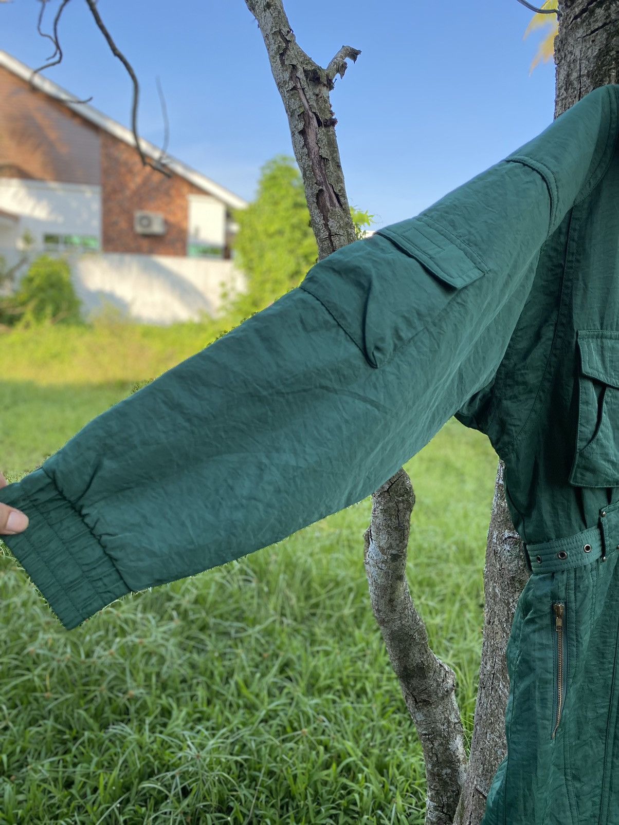 Post Overalls OFFER🔥Vintage Be! Pop Coverall Jumpsuit Patchwork Size US 34 / EU 50 - 6 Thumbnail