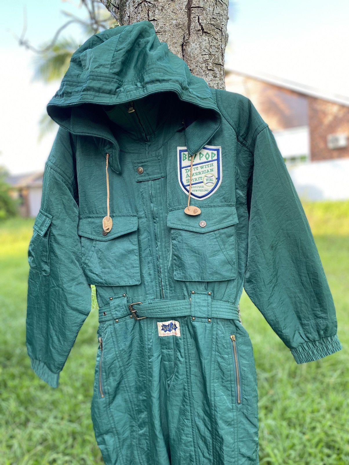 Post Overalls OFFER🔥Vintage Be! Pop Coverall Jumpsuit Patchwork Size US 34 / EU 50 - 3 Thumbnail