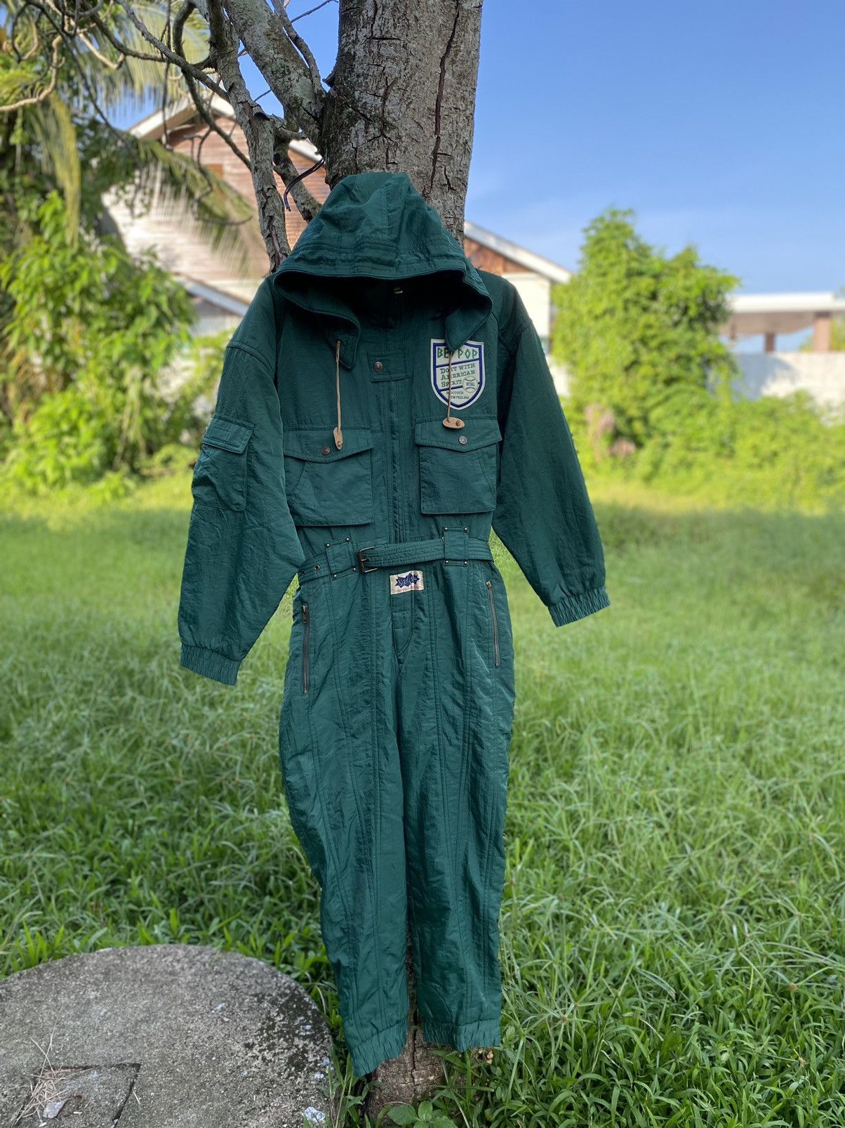 Post Overalls OFFER🔥Vintage Be! Pop Coverall Jumpsuit Patchwork Size US 34 / EU 50 - 2 Thumbnail