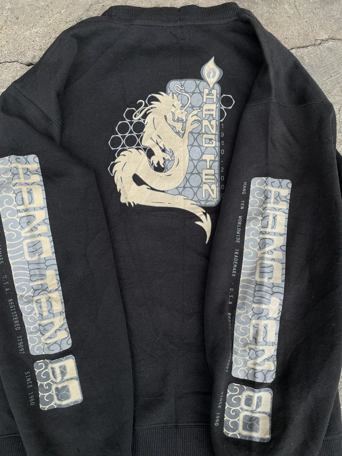 Hang Ten × Vintage Y2K HANG TEN DRAGON SWEATSHIRT Size US L / EU 52-54 / 3 - 6 Thumbnail