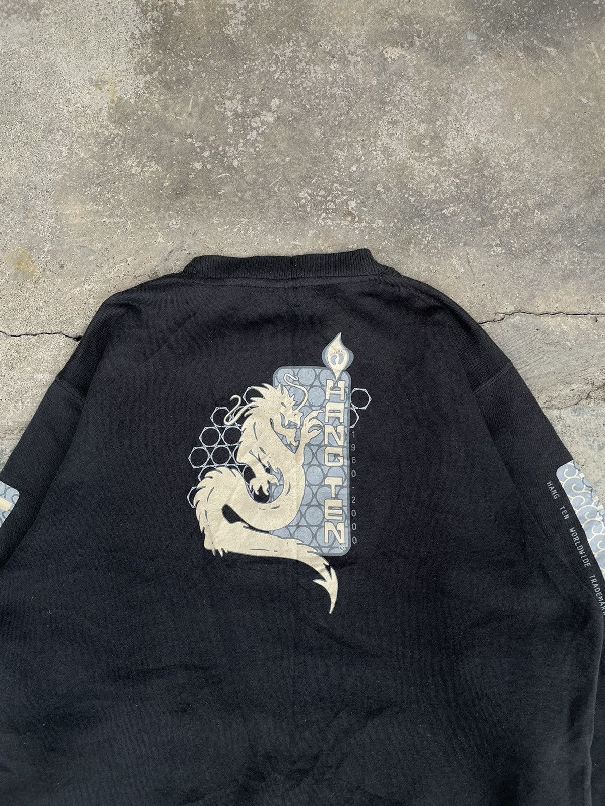 Hang Ten × Vintage Y2K HANG TEN DRAGON SWEATSHIRT Size US L / EU 52-54 / 3 - 3 Thumbnail