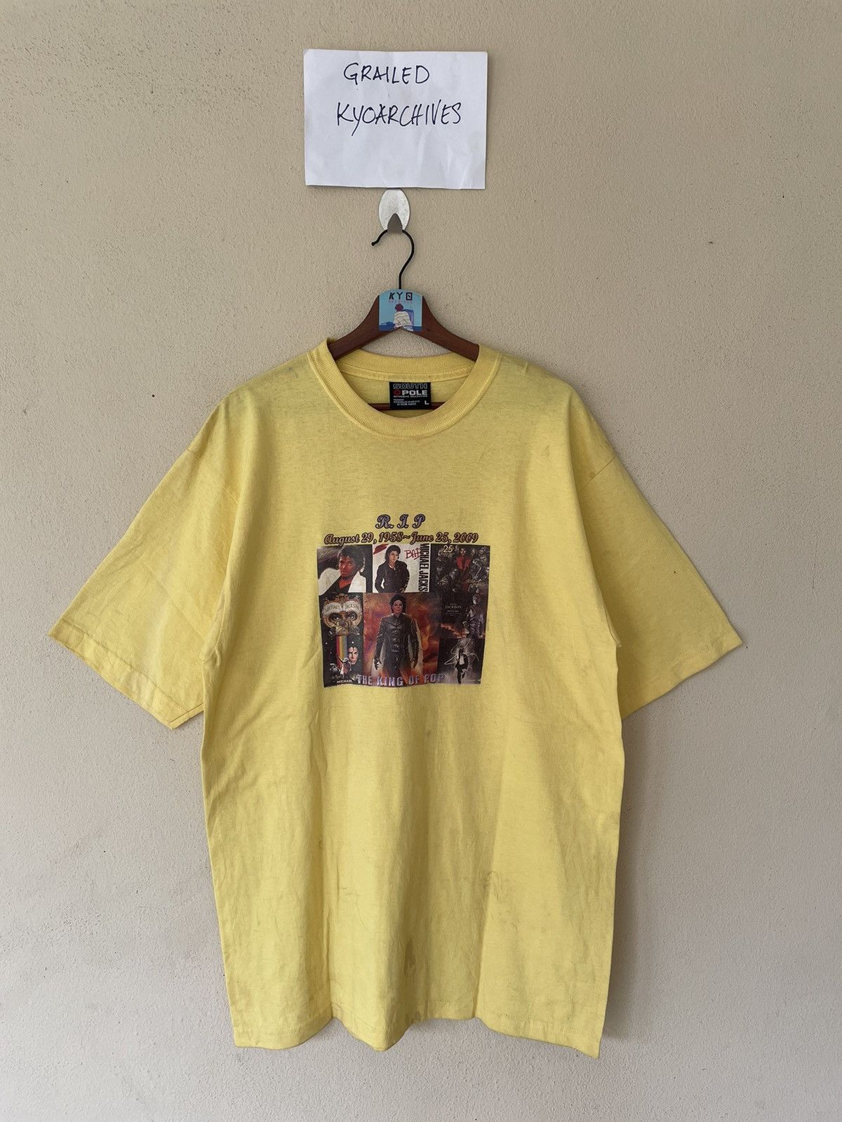Michael Jackson × Southpole × Vintage VINTAGE IRON ON MICHAEL JACKSON TRIBUTE THE LEGEND TEE Size US L / EU 52-54 / 3 - 1 Thumbnail