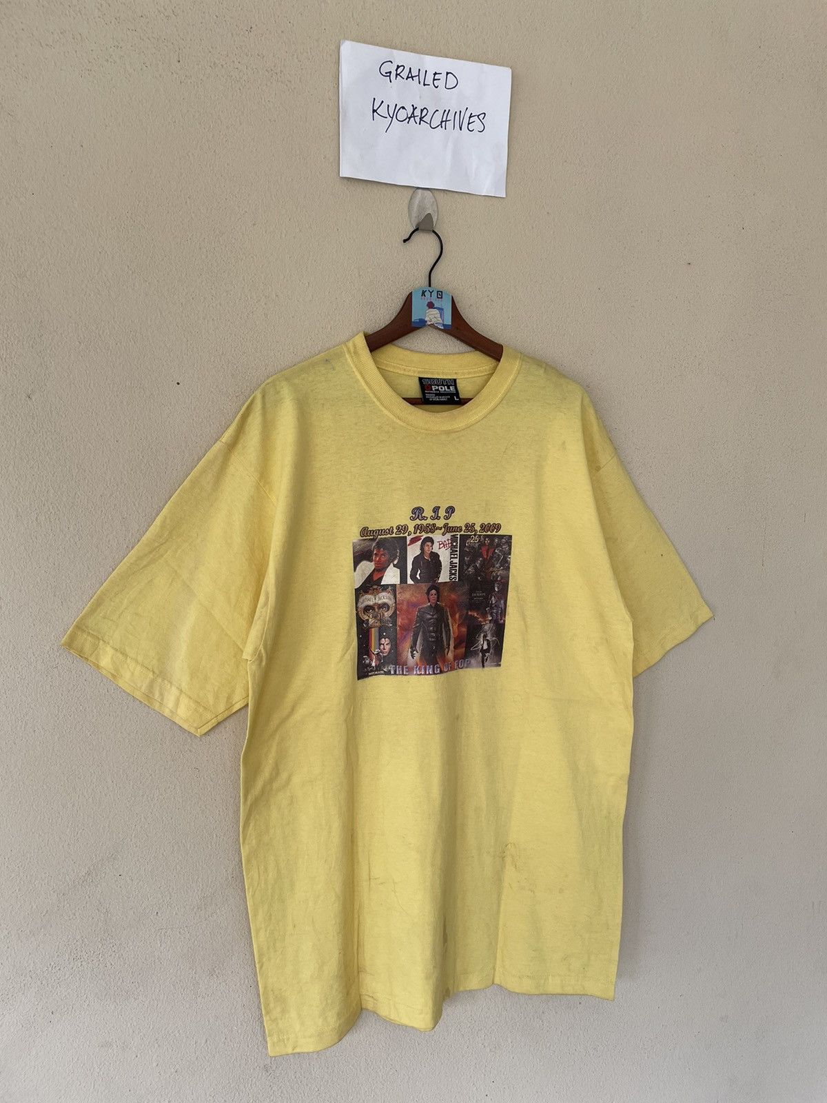 Michael Jackson × Southpole × Vintage VINTAGE IRON ON MICHAEL JACKSON TRIBUTE THE LEGEND TEE Size US L / EU 52-54 / 3 - 2 Thumbnail