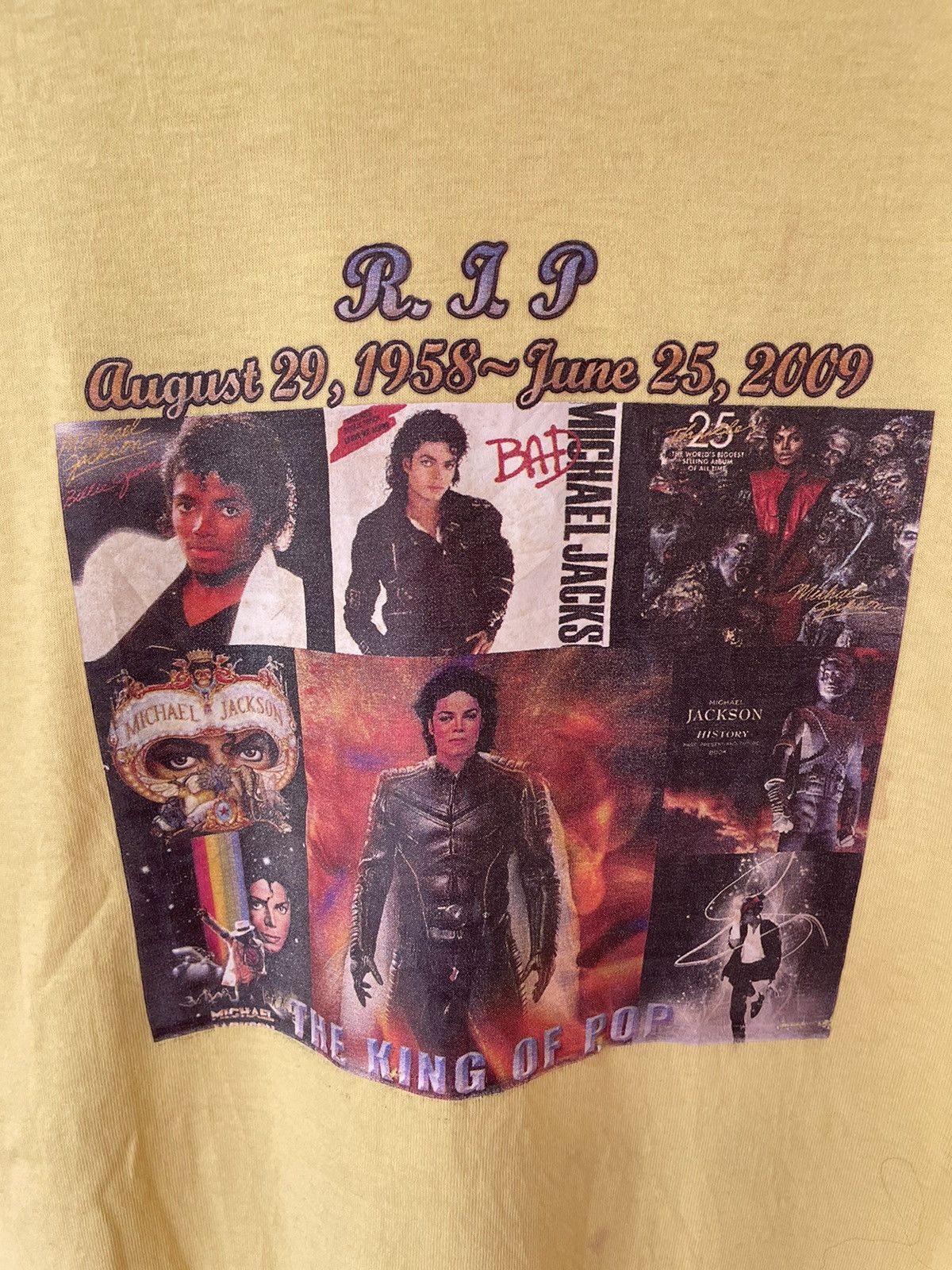 Michael Jackson × Southpole × Vintage VINTAGE IRON ON MICHAEL JACKSON TRIBUTE THE LEGEND TEE Size US L / EU 52-54 / 3 - 3 Thumbnail