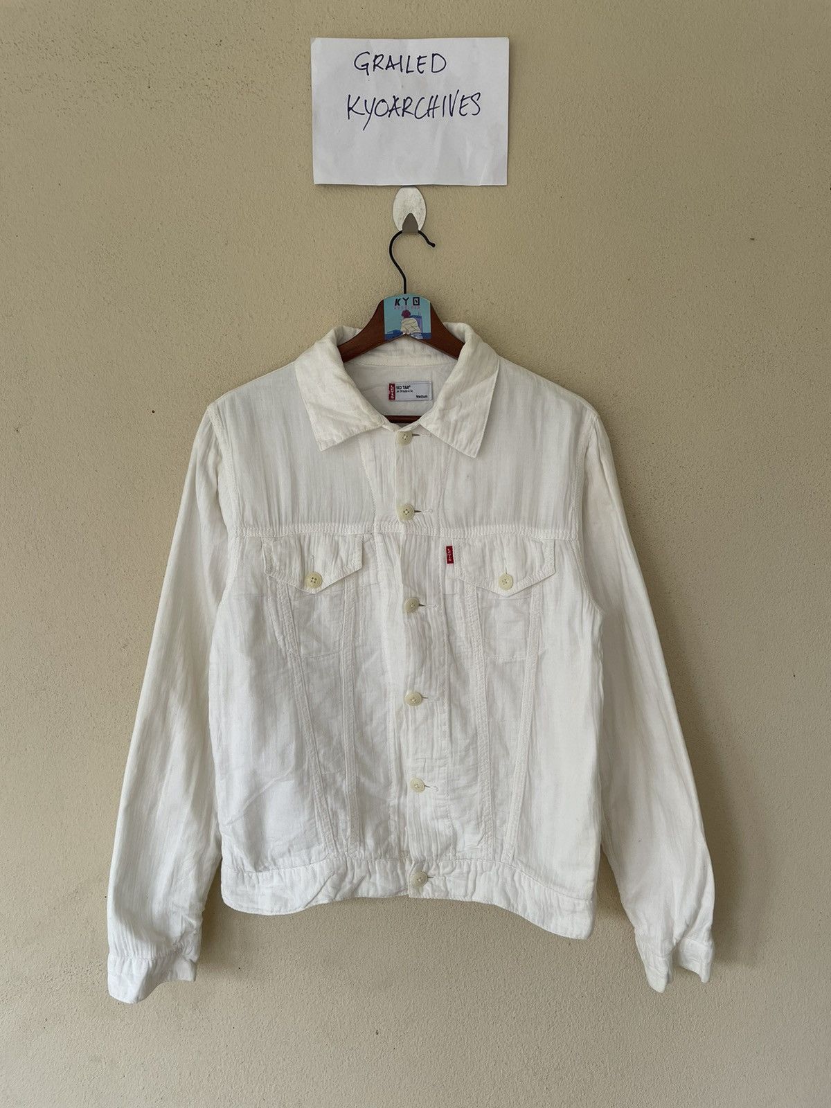 Levis White Chore Coat Raincoat Levi's® Clear Baggy Trucker