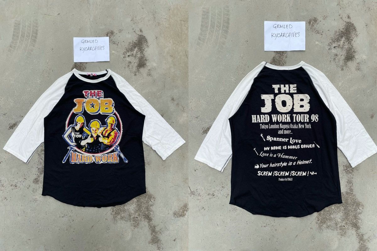 THE JOB HARD WORK TOUR 98 RAGLAN TEE