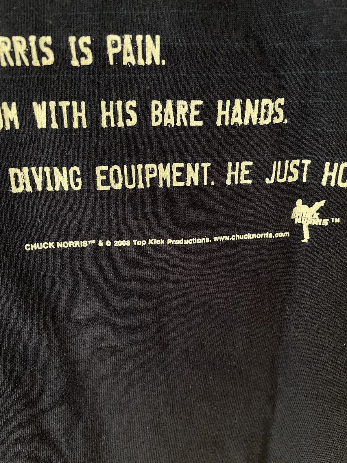 Band Tees × Vintage Y2K CHUCK NORRIS TEE Size US M / EU 48-50 / 2 - 7 Thumbnail