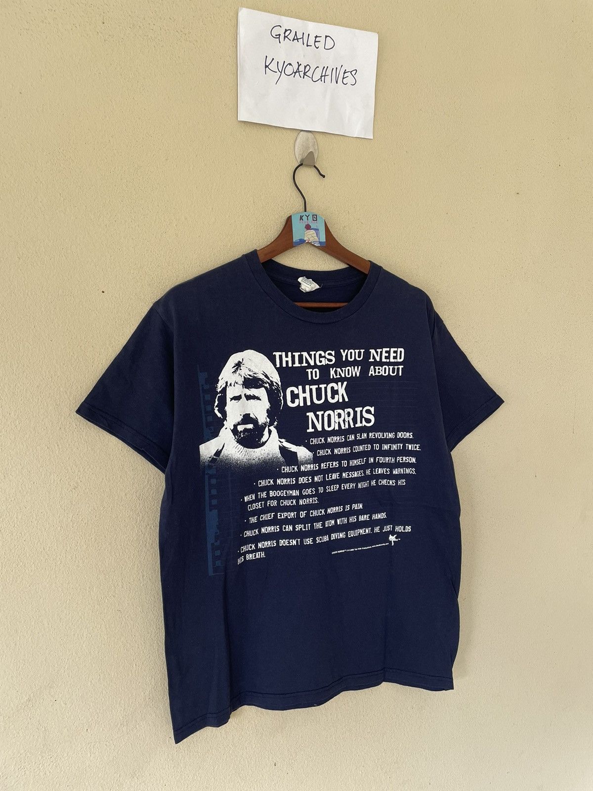 Band Tees × Vintage Y2K CHUCK NORRIS TEE Size US M / EU 48-50 / 2 - 2 Thumbnail