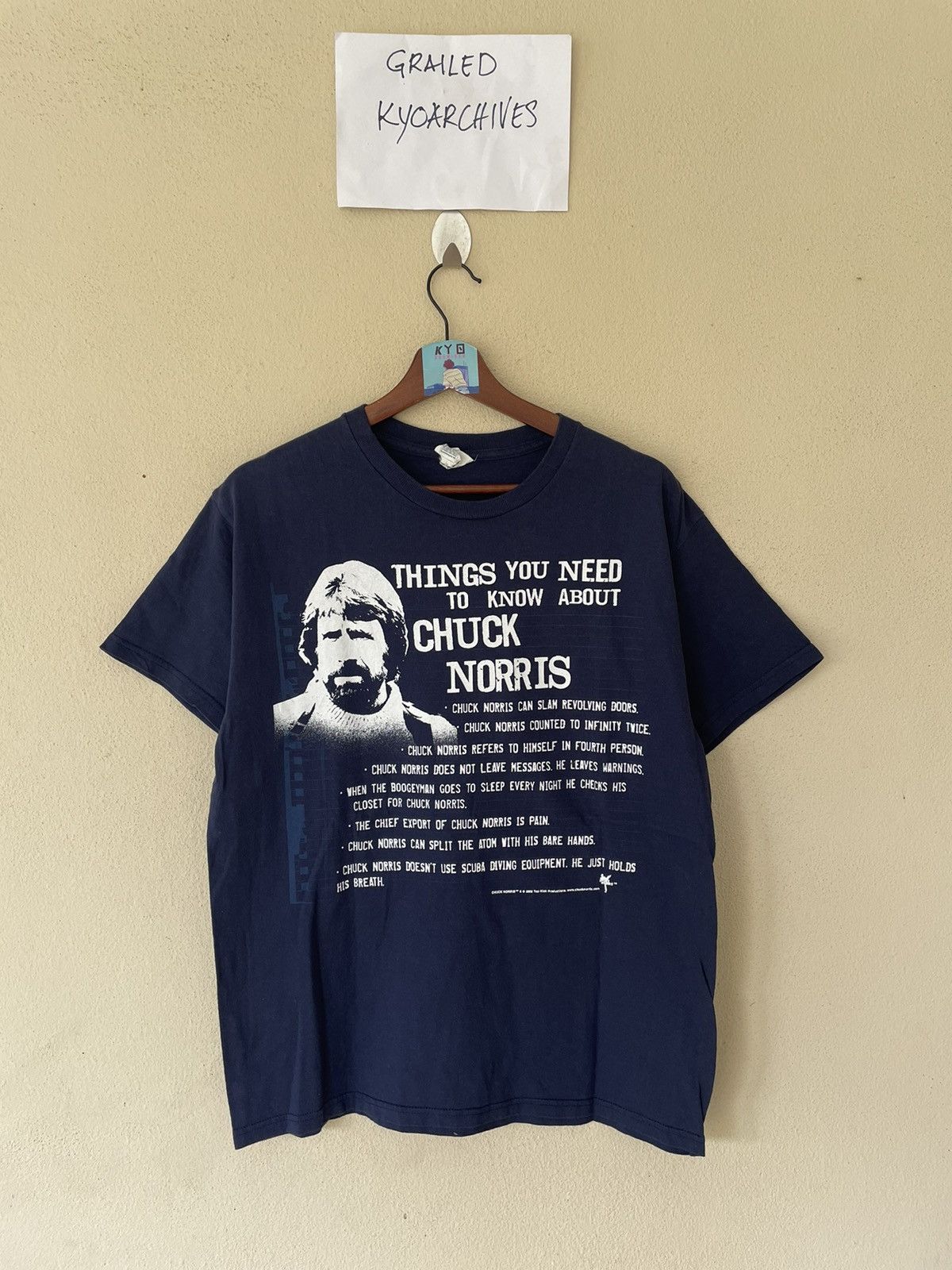 Band Tees × Vintage Y2K CHUCK NORRIS TEE Size US M / EU 48-50 / 2 - 1 Thumbnail