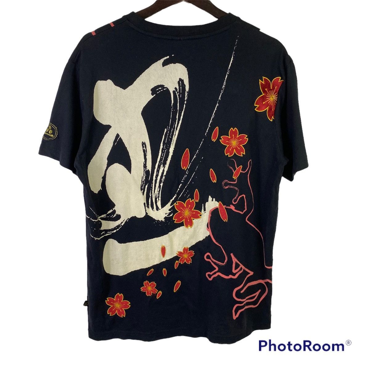 Japanese Brand Vintage Sukajan Embroidary Flower Full Print Tee Size US L / EU 52-54 / 3 - 5 Thumbnail