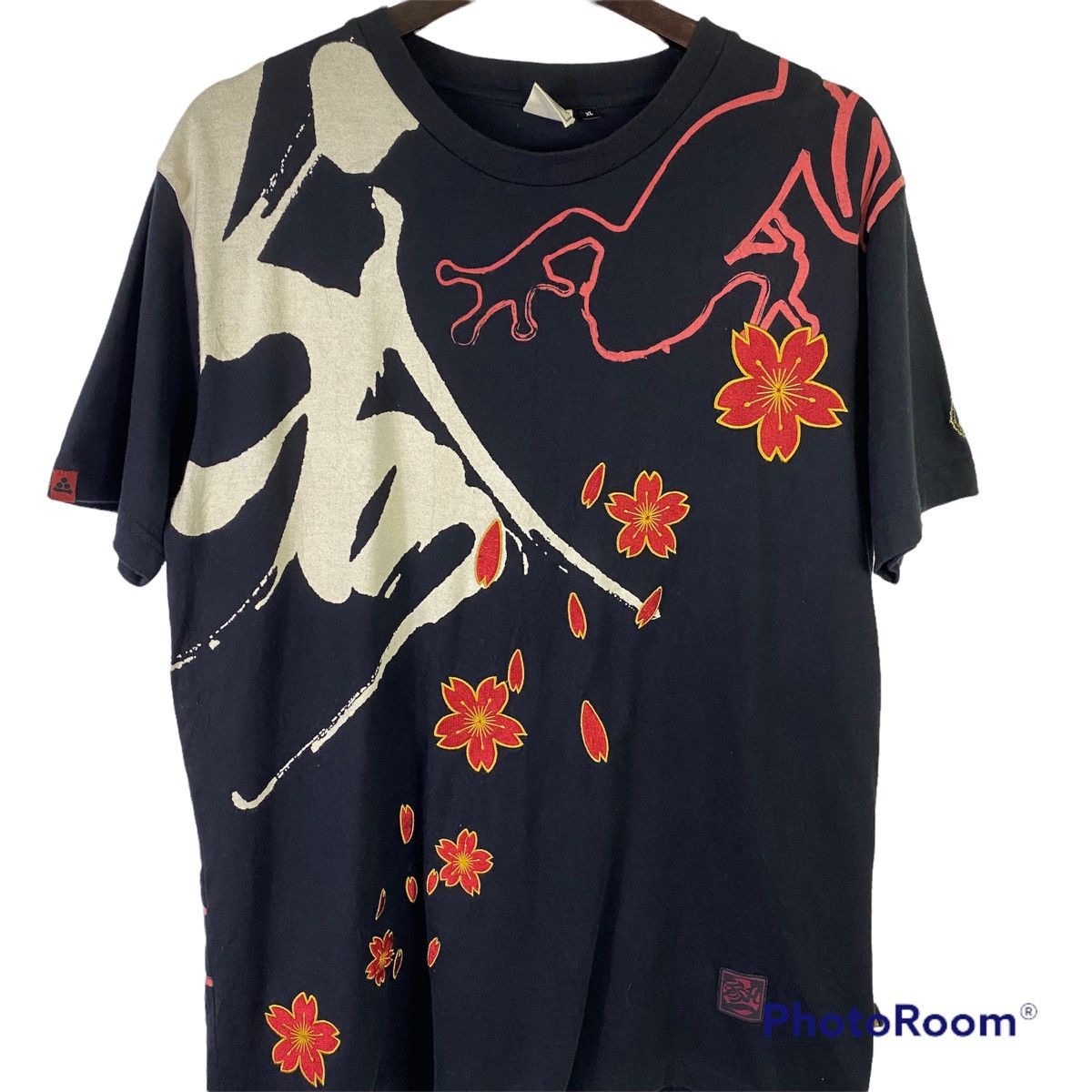 Japanese Brand Vintage Sukajan Embroidary Flower Full Print Tee Size US L / EU 52-54 / 3 - 2 Thumbnail