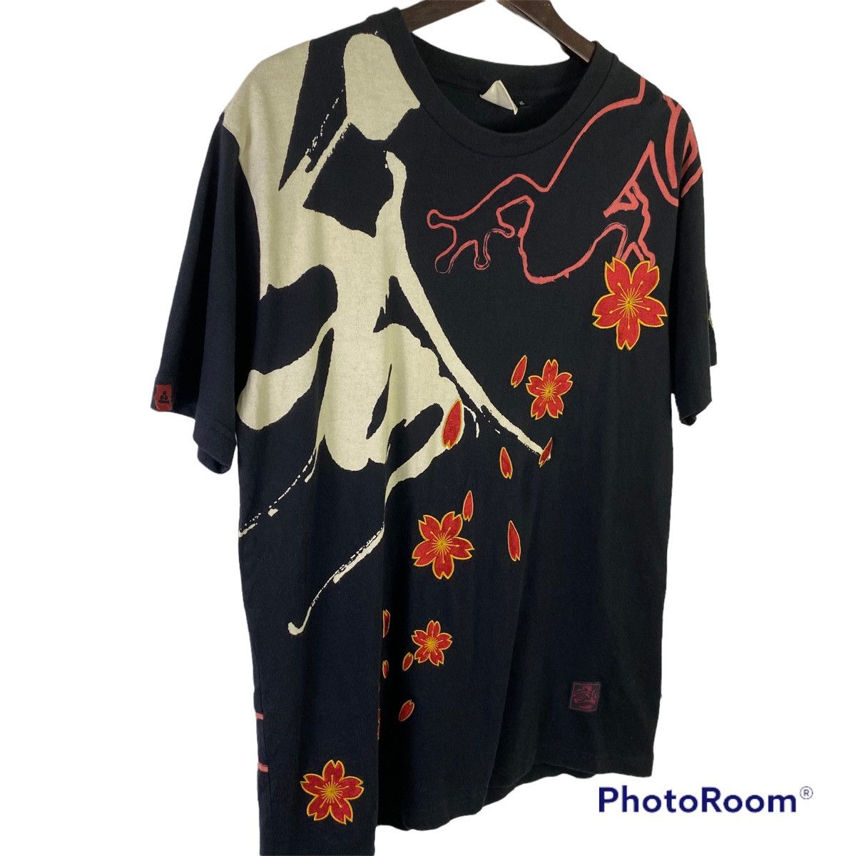Japanese Brand Vintage Sukajan Embroidary Flower Full Print Tee Size US L / EU 52-54 / 3 - 3 Thumbnail
