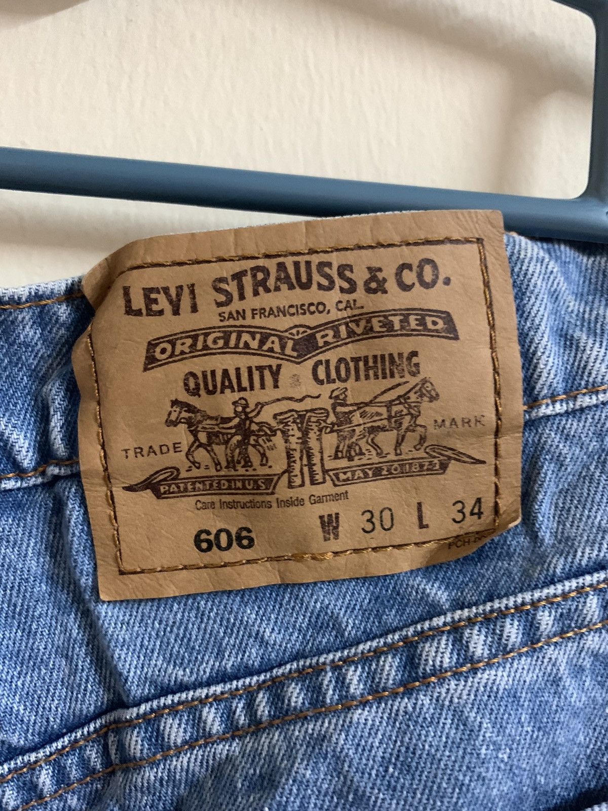 Levi's Vintage Levi’s 606 Orange Tab Jeans Size US 30 / EU 46 - 9 Thumbnail