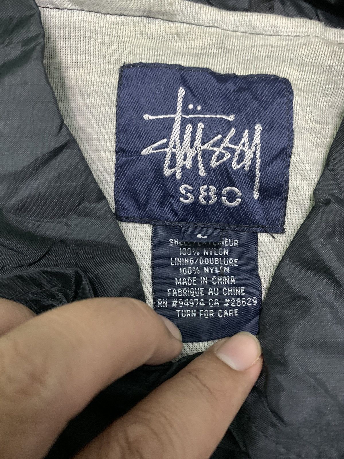 Stussy Nice Stussy Single Pocket Spellout Windbraker Size US L / EU 52-54 / 3 - 5 Thumbnail