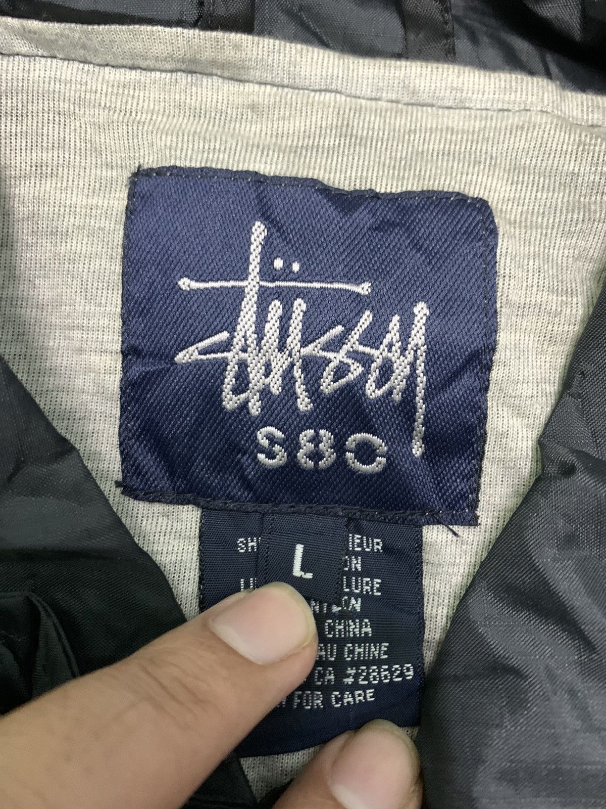 Stussy Nice Stussy Single Pocket Spellout Windbraker Size US L / EU 52-54 / 3 - 4 Thumbnail