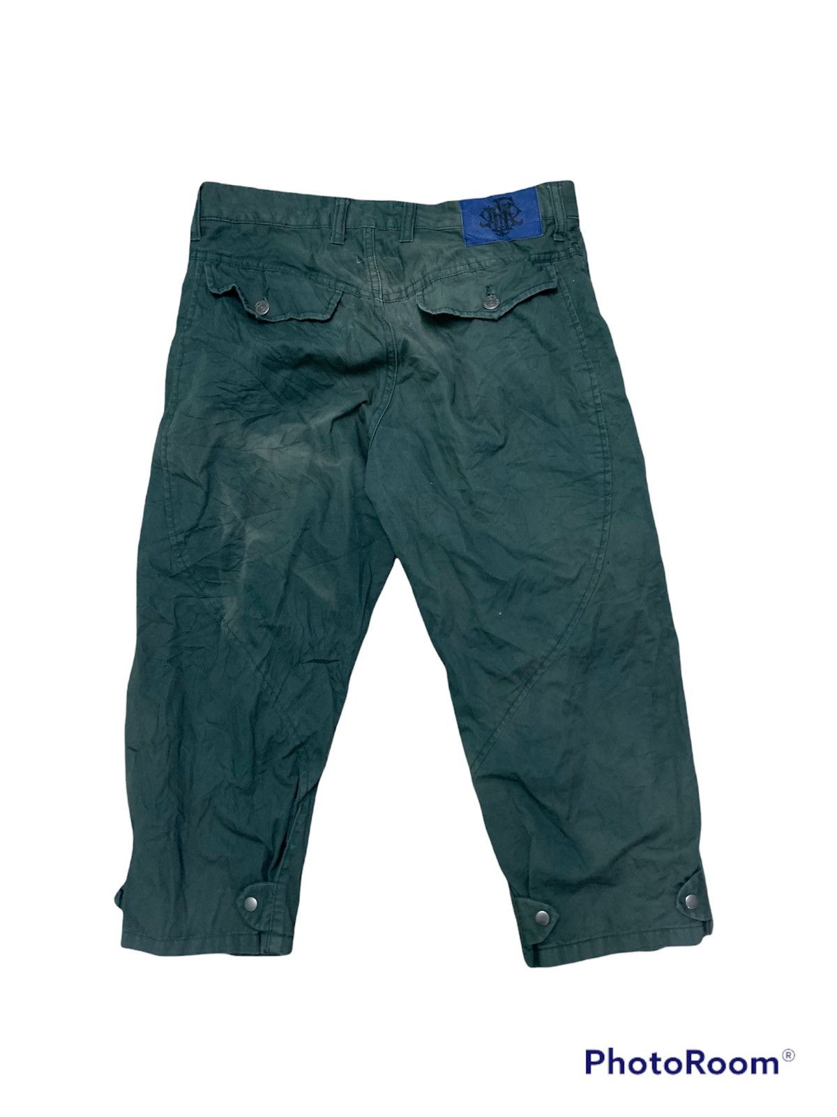 Japanese Brand Nice PPFM 3 Quarter Cargo Pants Sun Faded Size US 35 - 2 Thumbnail
