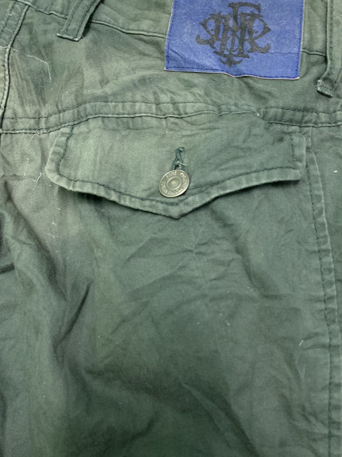 Japanese Brand Nice PPFM 3 Quarter Cargo Pants Sun Faded Size US 35 - 12 Thumbnail