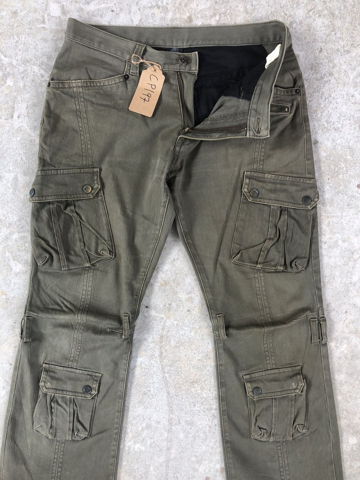 semanticdesign Semantic Design Flared Jeans Cargo Pants Multipocket Size US 32 / EU 48 - 3 Thumbnail