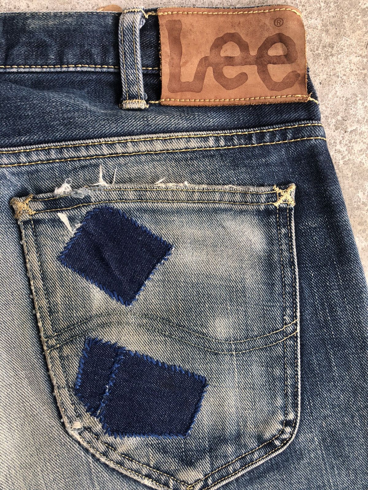 If Six Was Nine Japanese Lee Flared Jeans Distressed Jeans Size US 33 - 20 Thumbnail