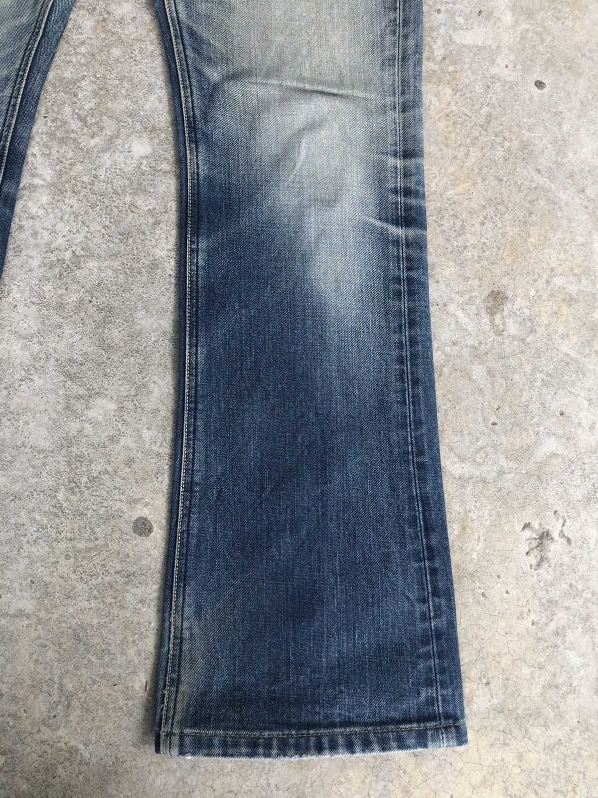 If Six Was Nine Japanese Lee Flared Jeans Distressed Jeans Size US 33 - 7 Thumbnail