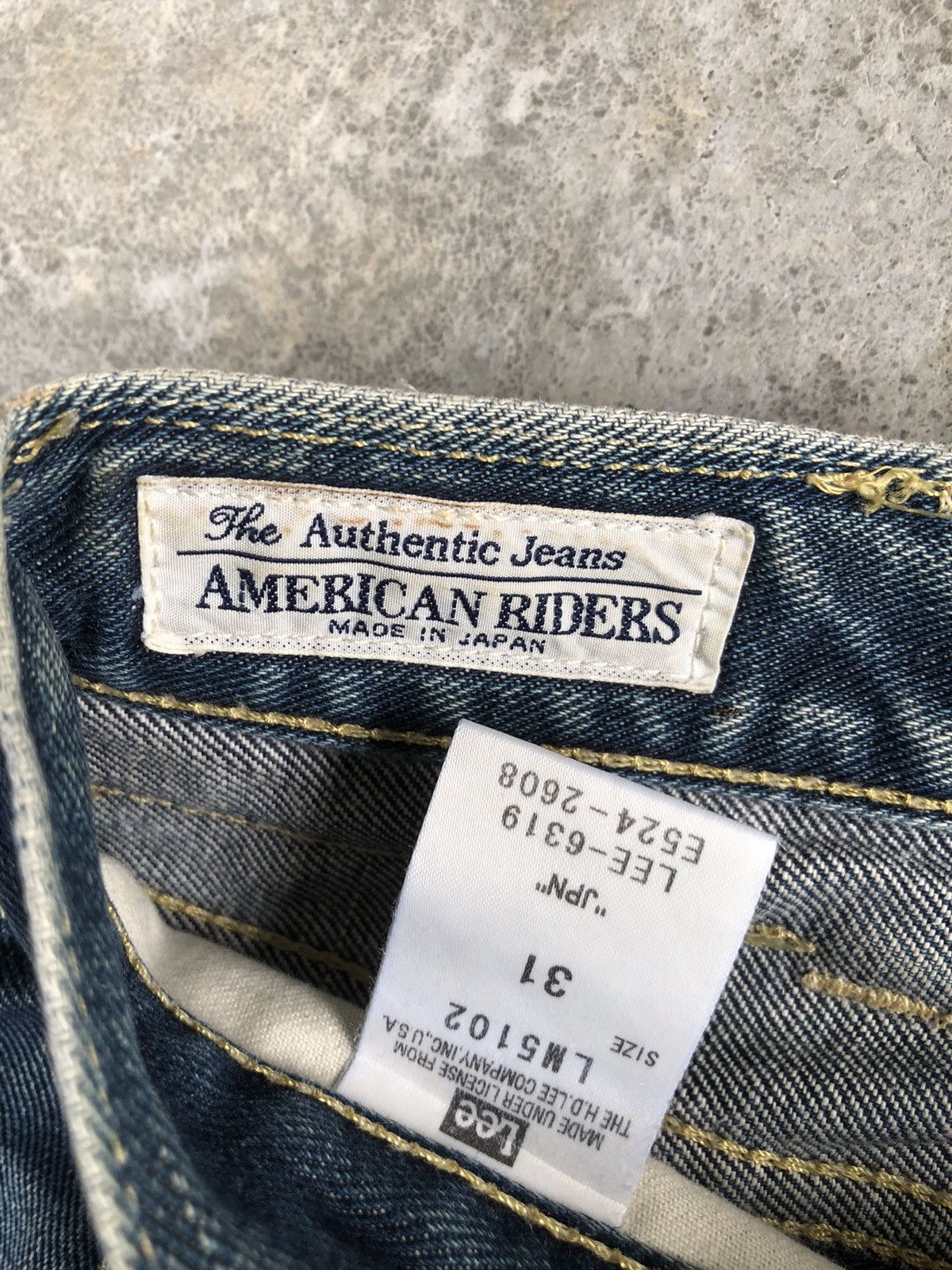 If Six Was Nine Japanese Lee Flared Jeans Distressed Jeans Size US 33 - 13 Thumbnail
