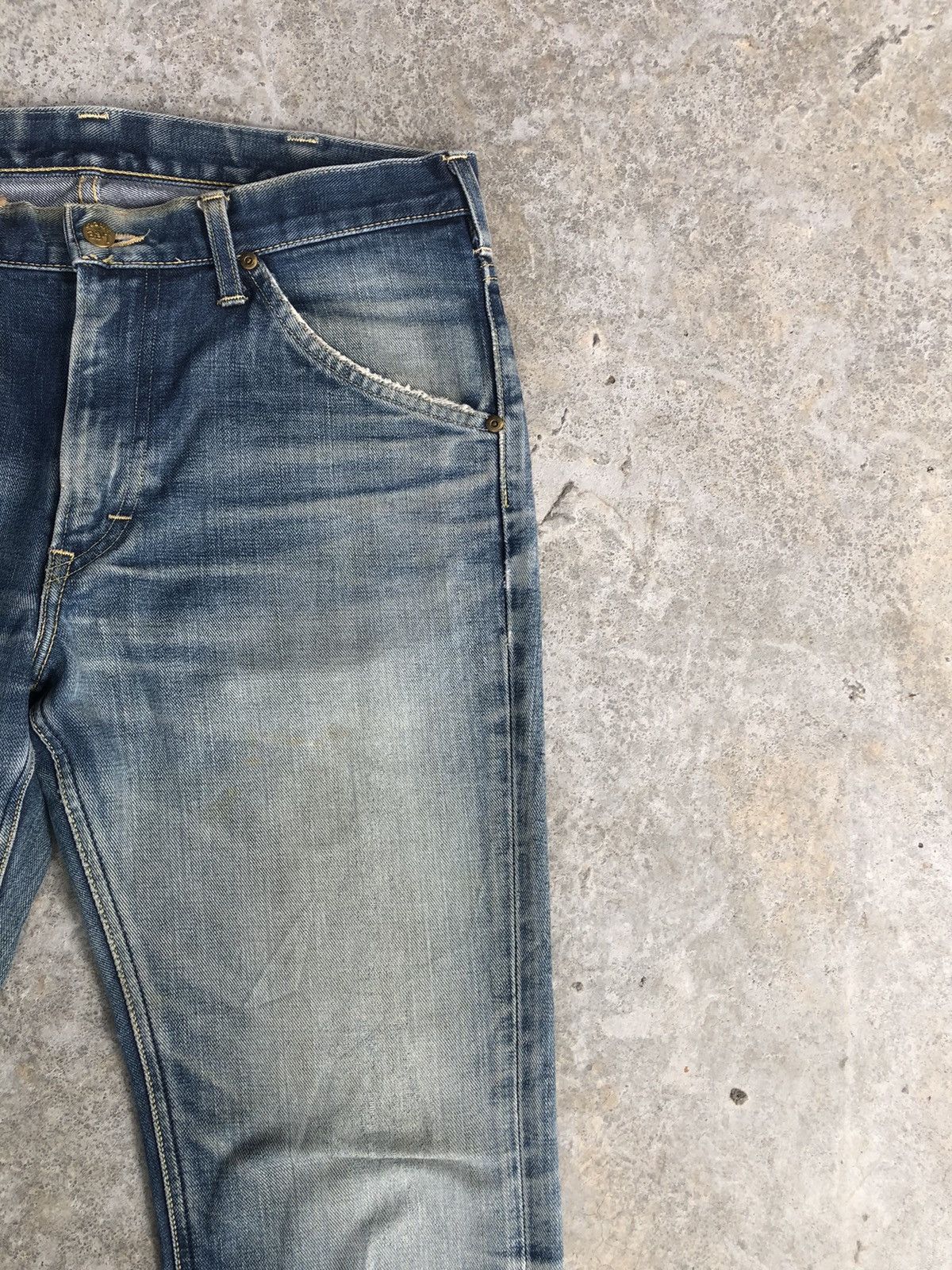 If Six Was Nine Japanese Lee Flared Jeans Distressed Jeans Size US 33 - 5 Thumbnail
