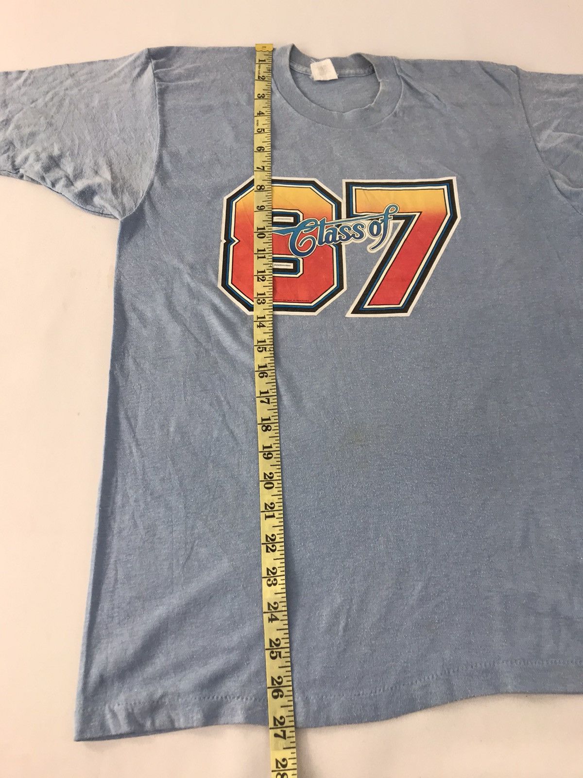 Vintage 90s 50/50 Tee T-shirt Class Of 1989 Printed Big Logo Size US S / EU 44-46 / 1 - 8 Thumbnail