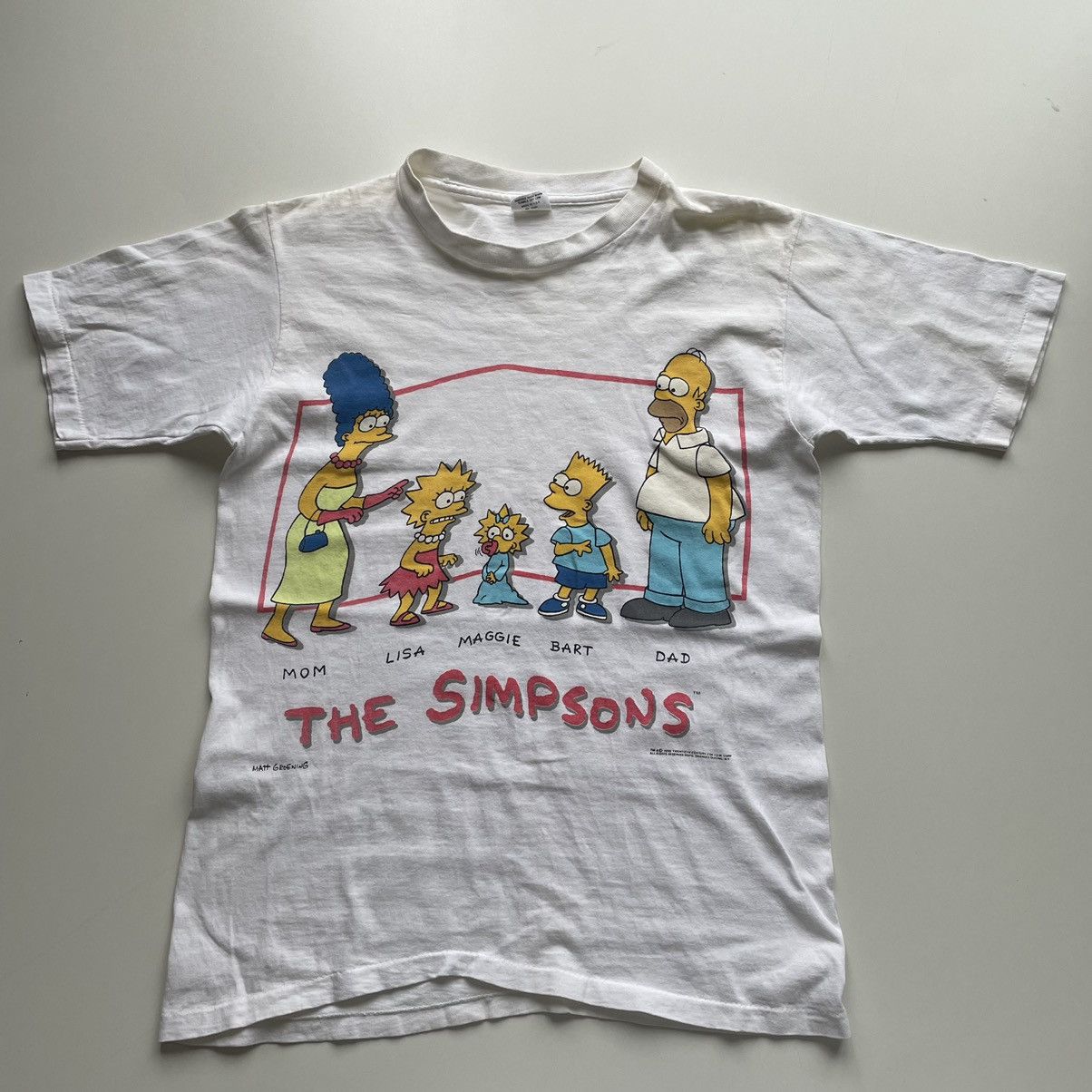The Simpsons Vintage 90s The Simpsons TV Show Graphic T Shirt Men's Small Size US M / EU 48-50 / 2 - 1 Thumbnail
