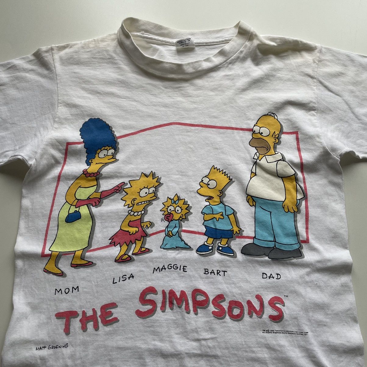 The Simpsons Vintage 90s The Simpsons TV Show Graphic T Shirt Men's Small Size US M / EU 48-50 / 2 - 2 Thumbnail