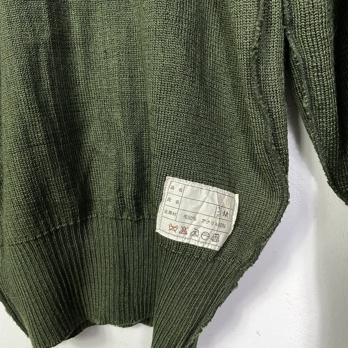 Aran Isles Knitwear Vintage Japanese Brand Army Crew Neck Knit Sweater Jumper Size US M / EU 48-50 / 2 - 11 Thumbnail