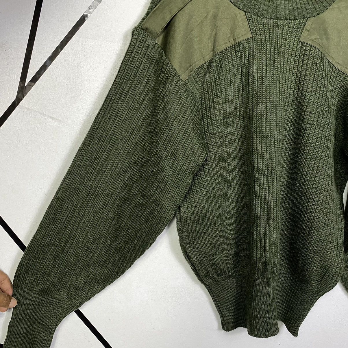 Aran Isles Knitwear Vintage Japanese Brand Army Crew Neck Knit Sweater Jumper Size US M / EU 48-50 / 2 - 5 Thumbnail