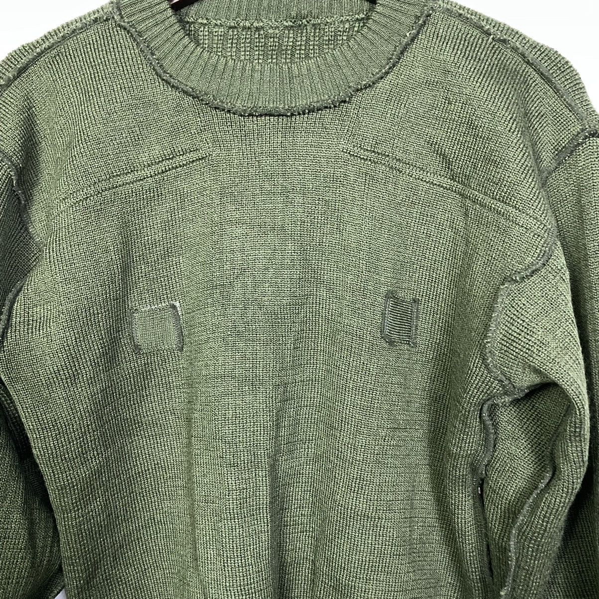 Aran Isles Knitwear Vintage Japanese Brand Army Crew Neck Knit Sweater Jumper Size US M / EU 48-50 / 2 - 12 Thumbnail