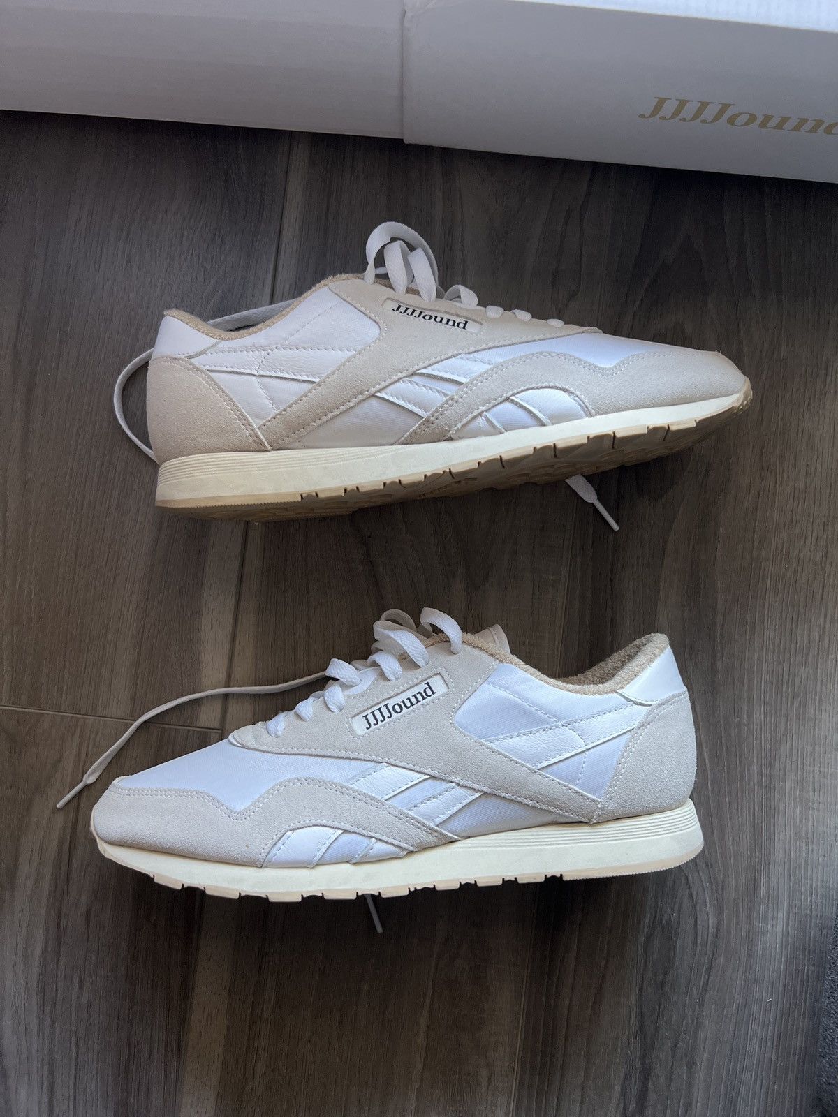jjjjound reebok on feet