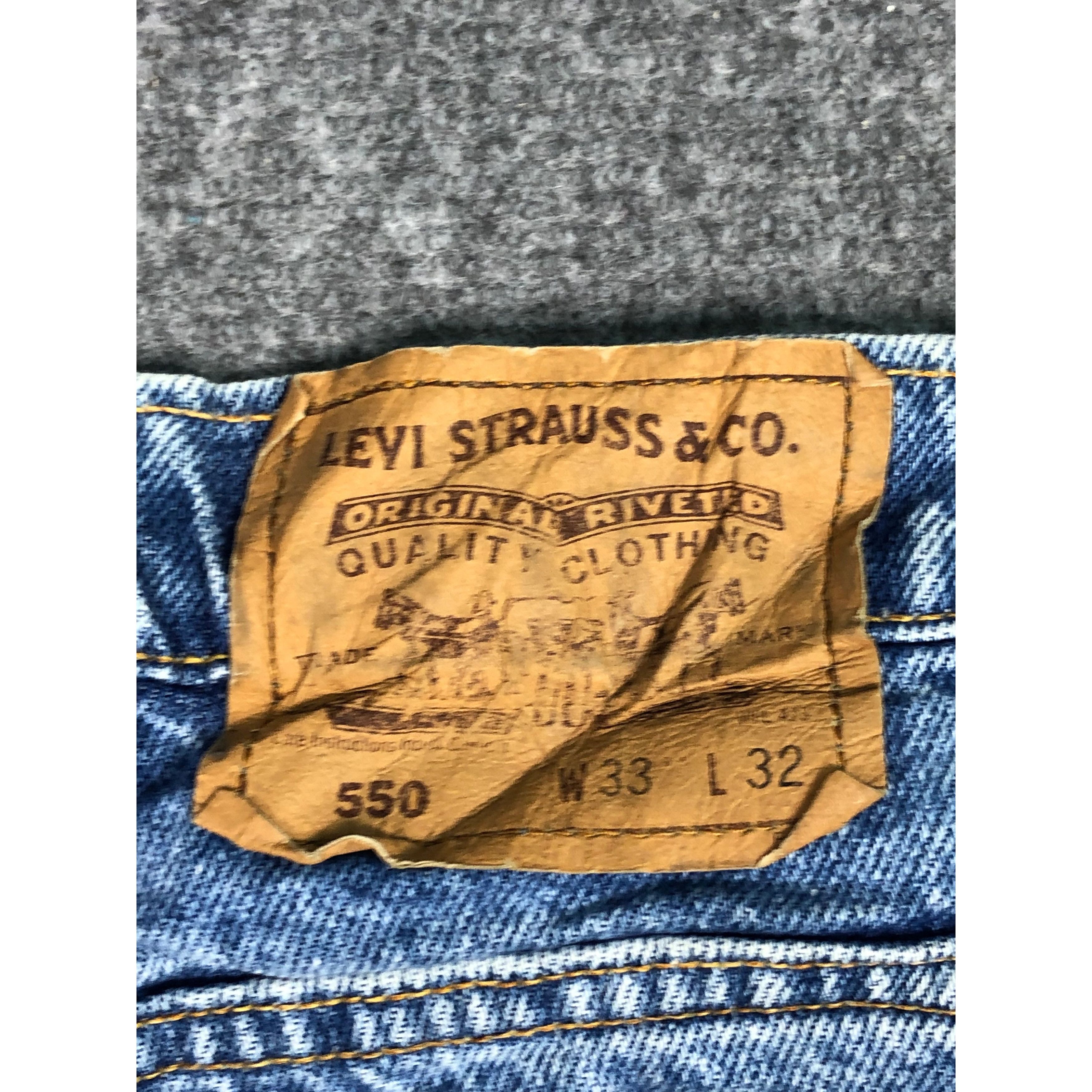 Levi's Vintage 90s Levis 550 Relaxed Fit Faded Denim DP0191 Size US 32 / EU 48 - 5 Thumbnail