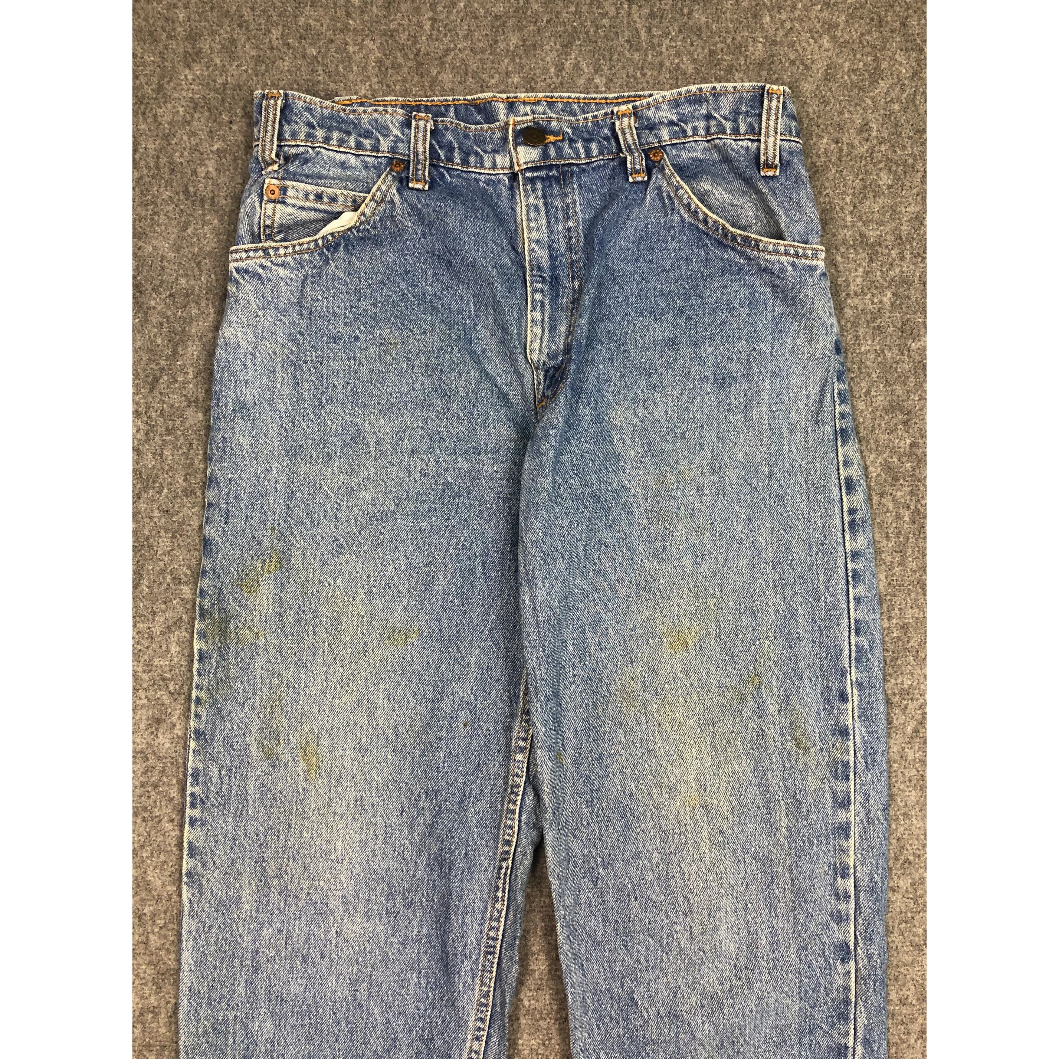 Levi's Vintage 90s Levis 550 Relaxed Fit Faded Denim DP0191 Size US 32 / EU 48 - 3 Thumbnail