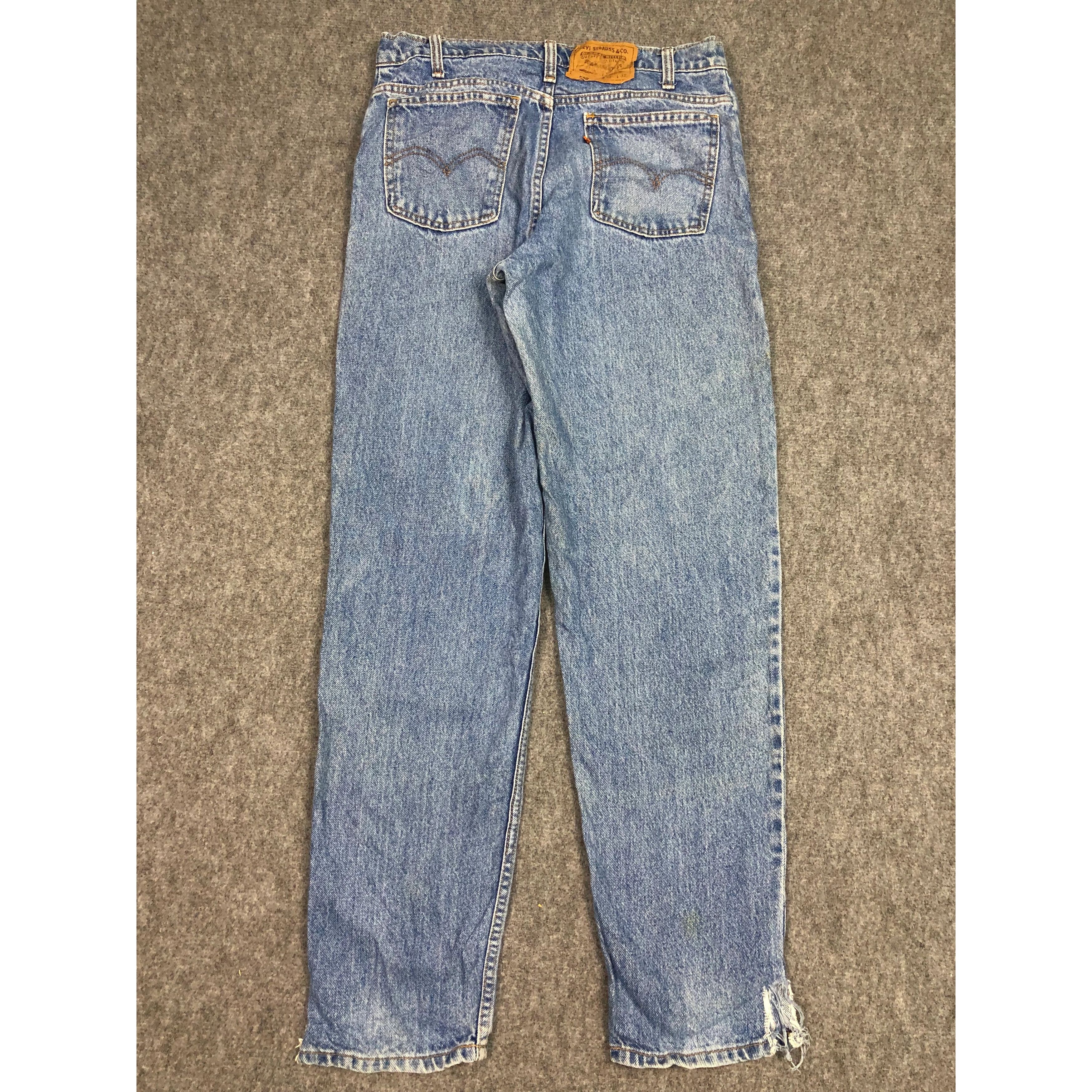 Levi's Vintage 90s Levis 550 Relaxed Fit Faded Denim DP0191 Size US 32 / EU 48 - 2 Thumbnail