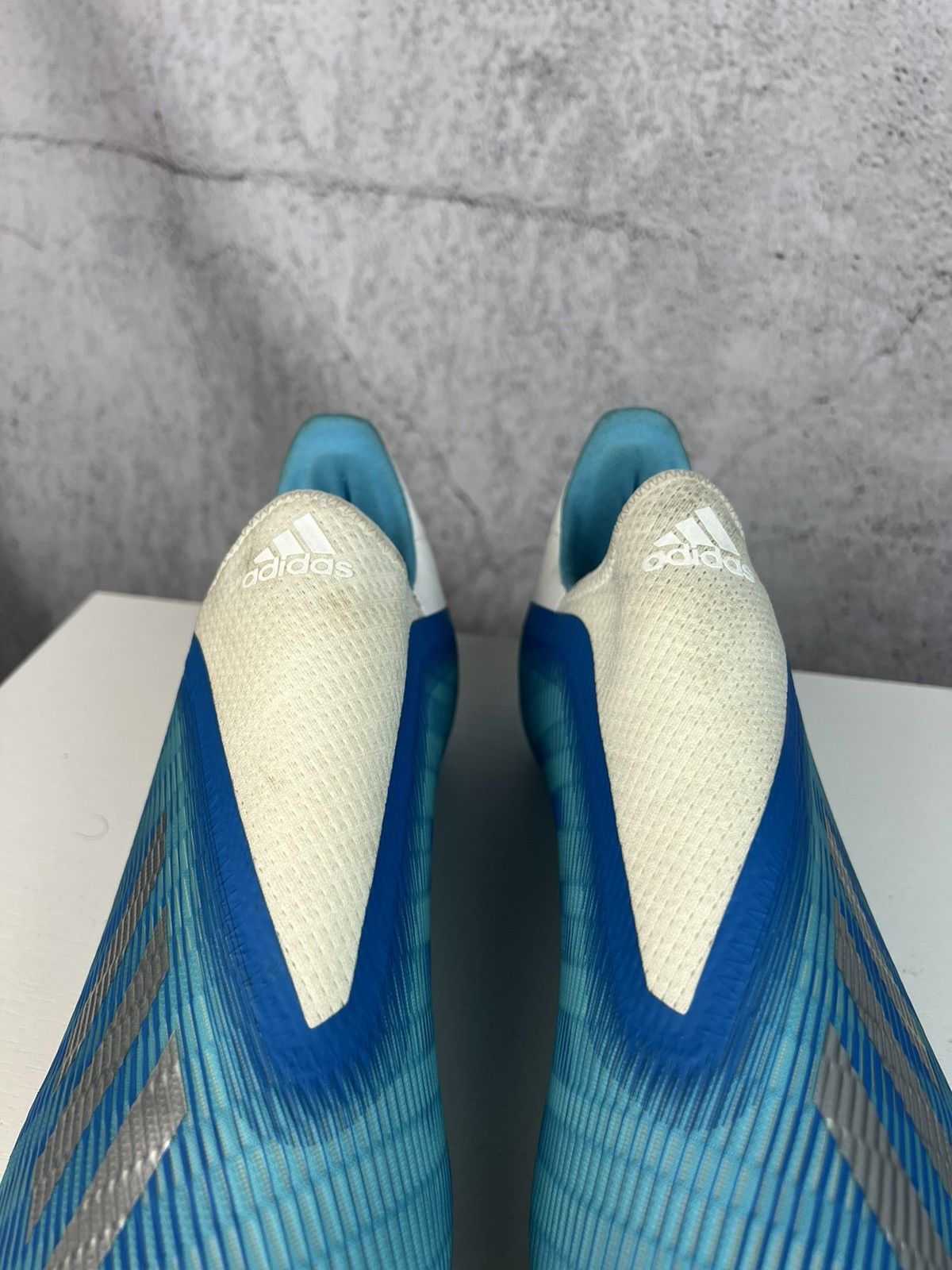 Adidas Adidas X 19.2 FG White Blue Size US 10 / EU 43 - 9 Thumbnail